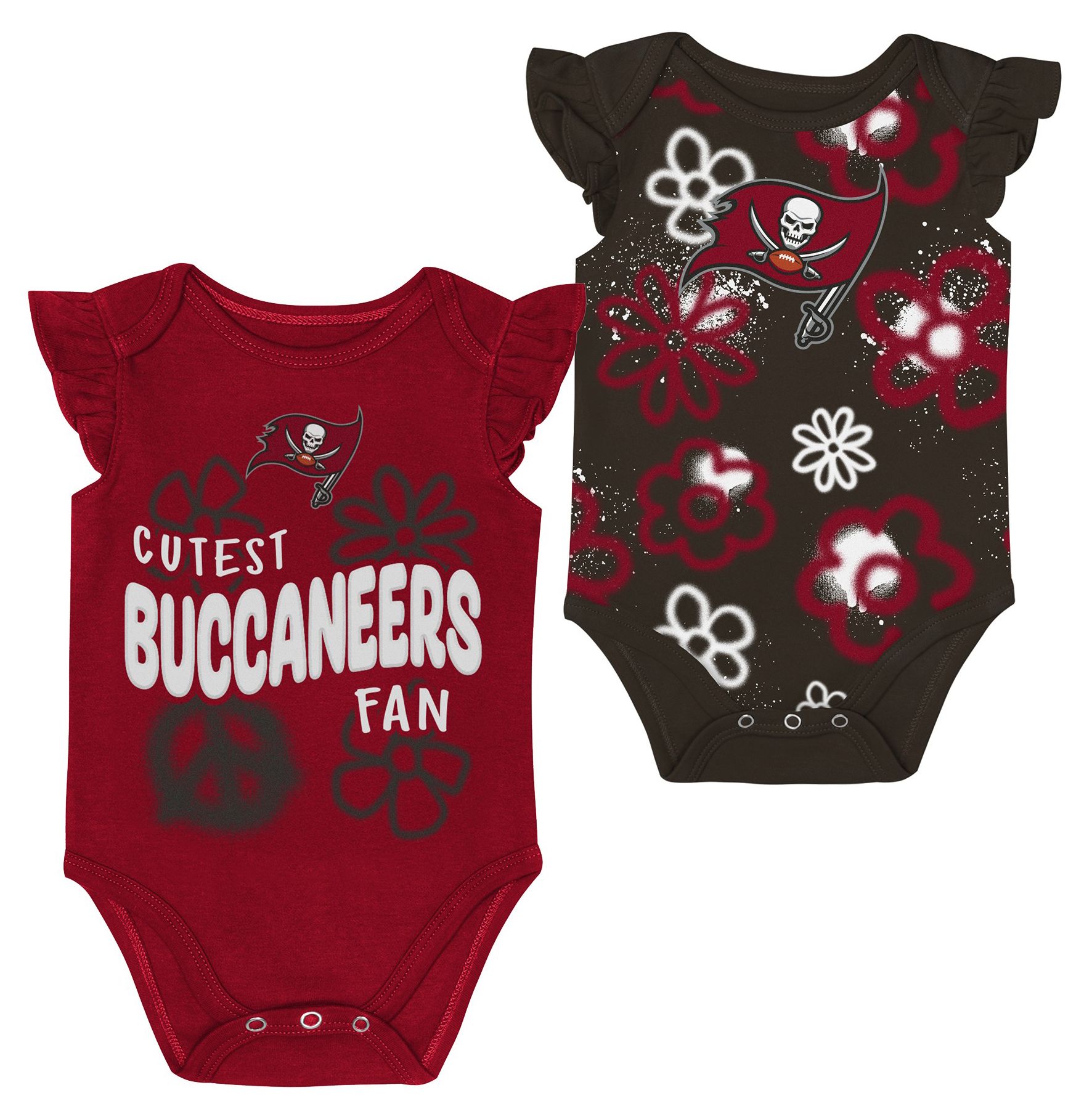 NFL Team Apparel Infant Tampa Bay Buccaneers Red Newborn Heart Content 2-Piece Set product image