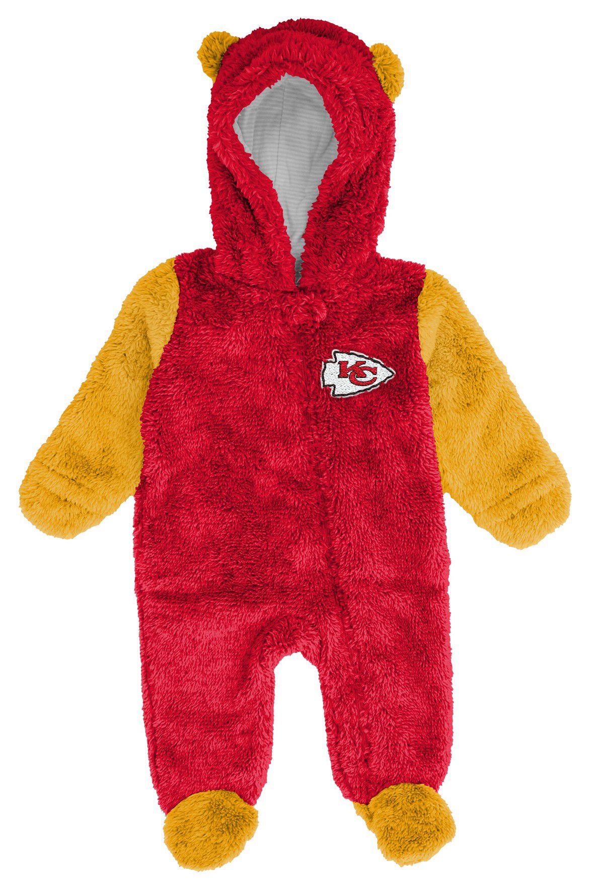 NFL Team Apparel Infant Kansas City Chiefs Red Stay Napping Nap Teddy product image