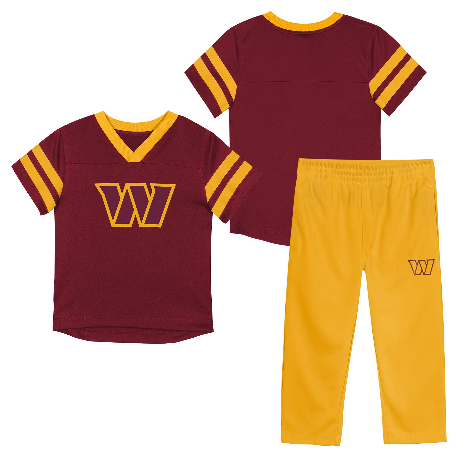 NFL Team Apparel Infant Washington Commanders Garnet Red Zone 2-Piece Set product image