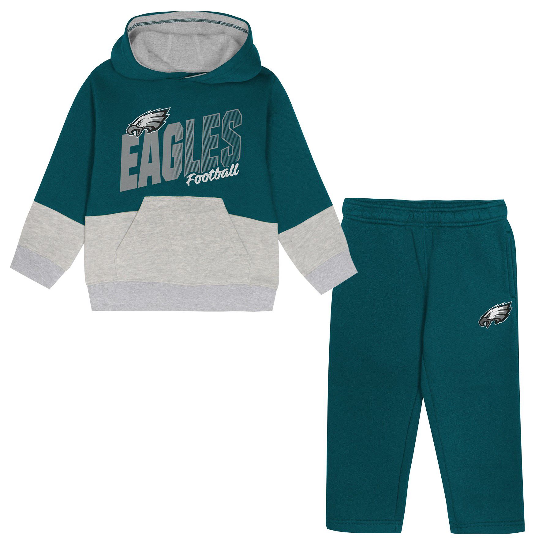 NFL Team Apparel Infant Philadelphia Eagles Green Line Men Set product image