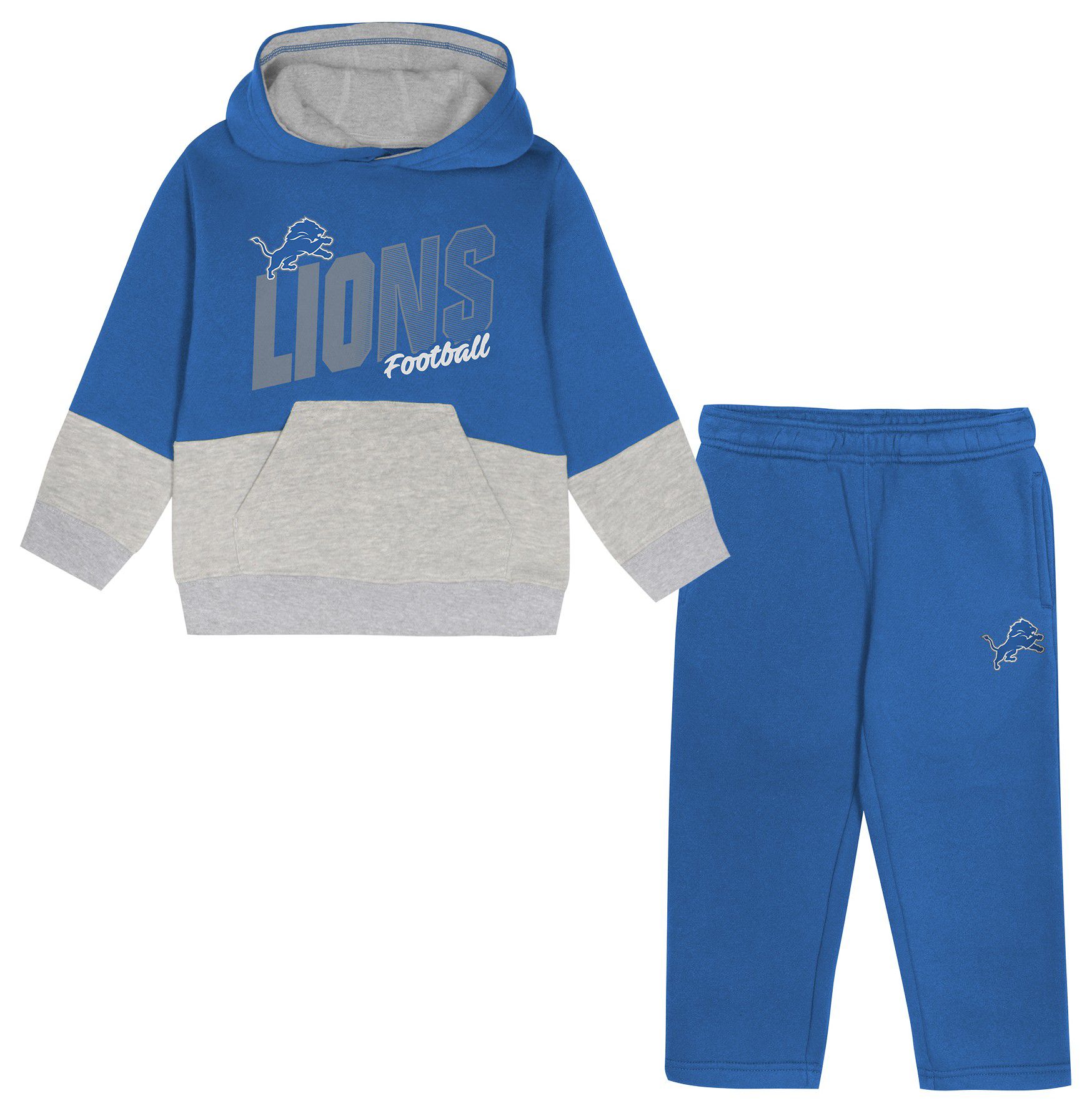 NFL Team Apparel Infant Detroit Lions Blue Line Men Set product image