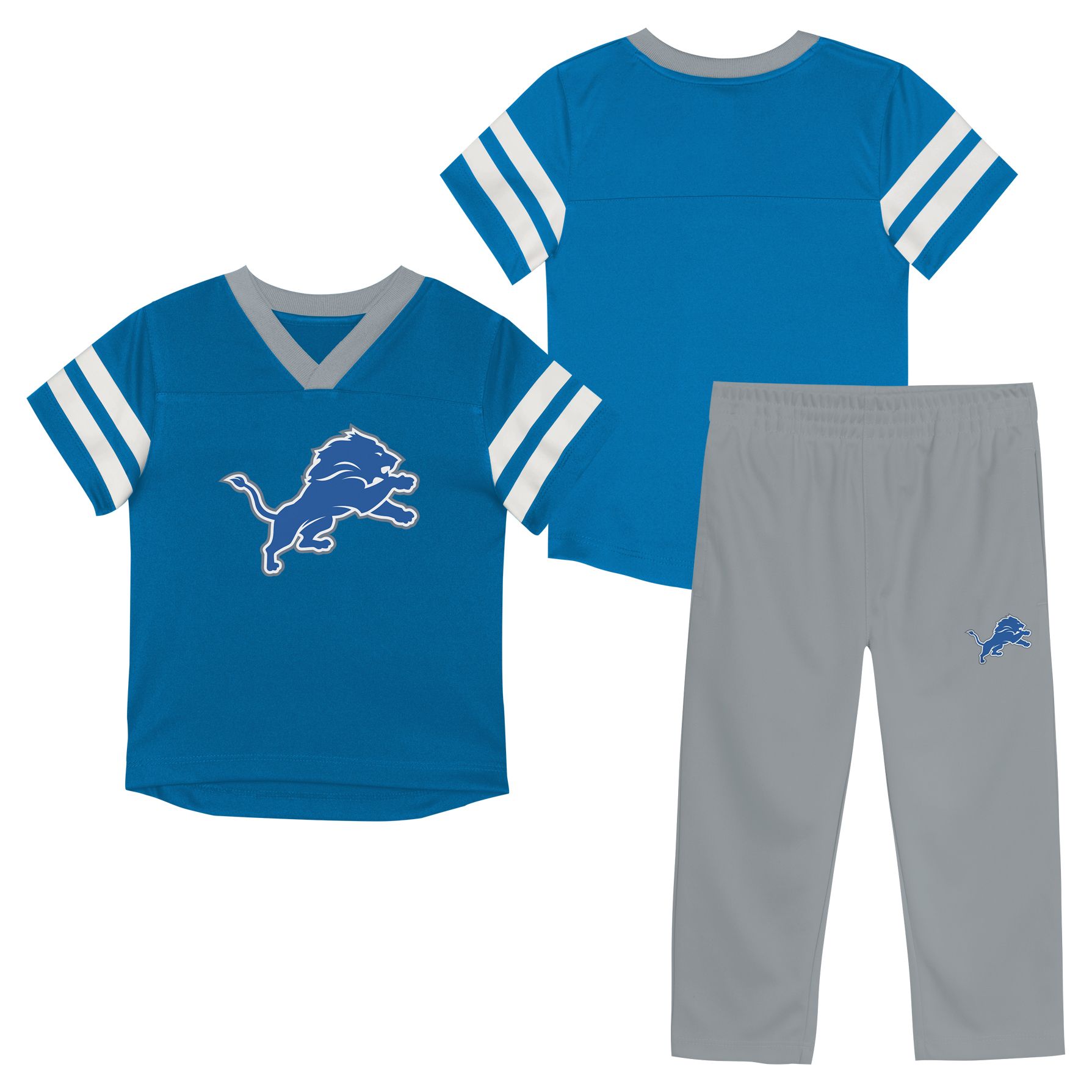 NFL Team Apparel Infant Detroit Lions Blue Red Zone 2-Piece Set product image