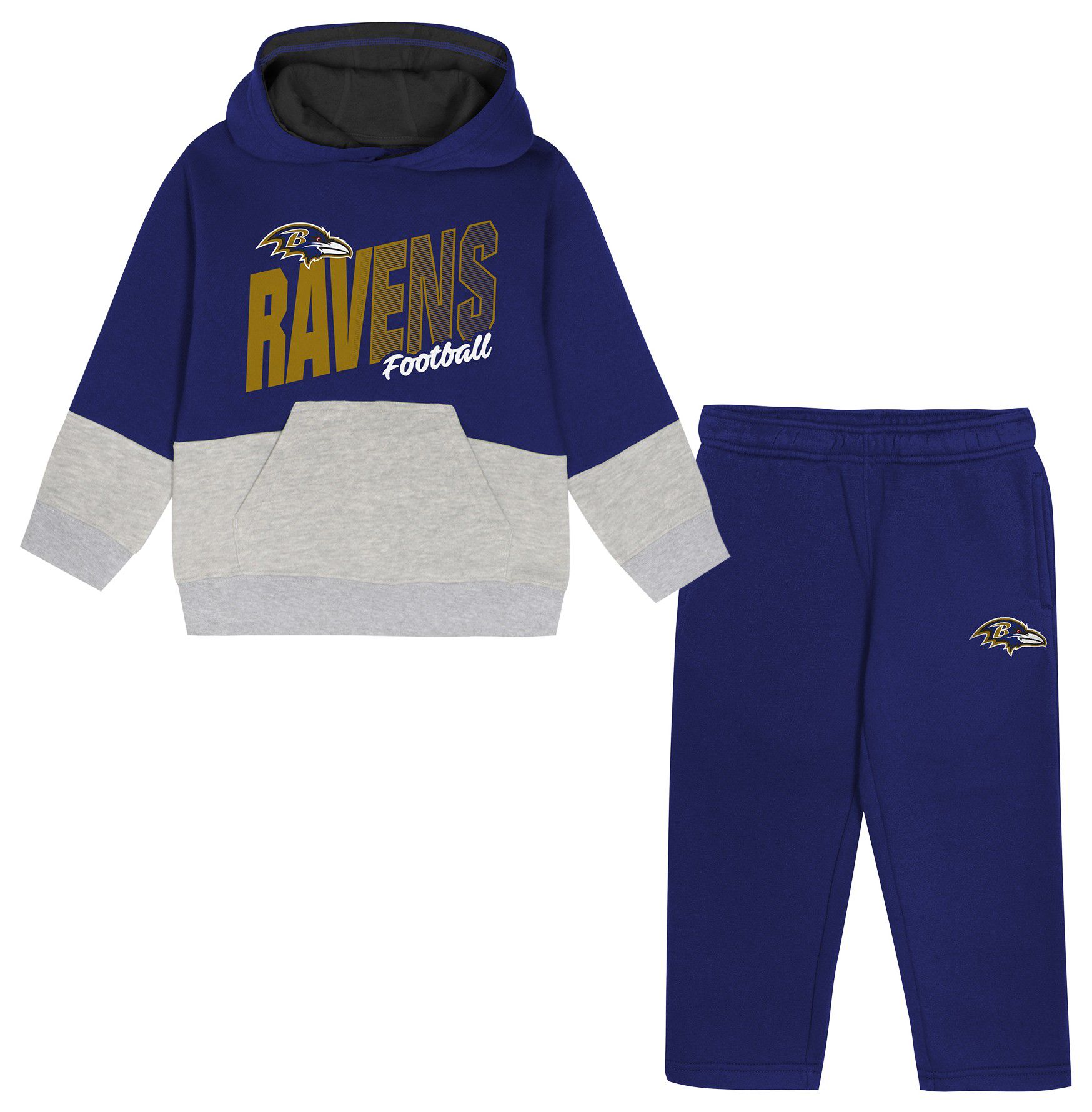 NFL Team Apparel Infant Baltimore Ravens Purple Line Men Set product image