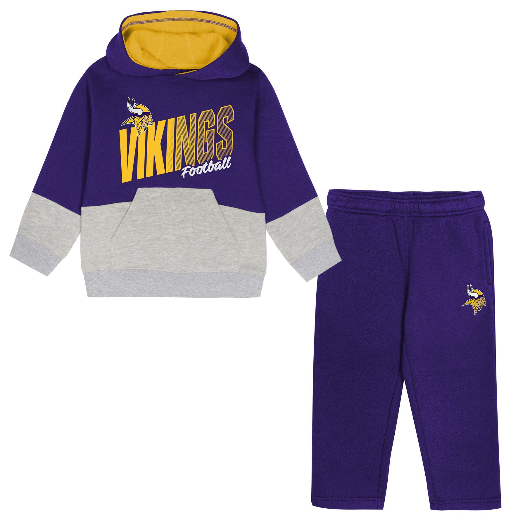 NFL Team Apparel Infant Minnesota Vikings Purple Line Men Set product image
