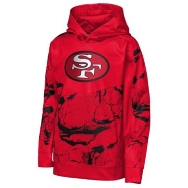 sorry, NFL Team Apparel Youth San Francisco 49ers Red Offensive Line Throwback Pullover Hoodie is currently out of stock