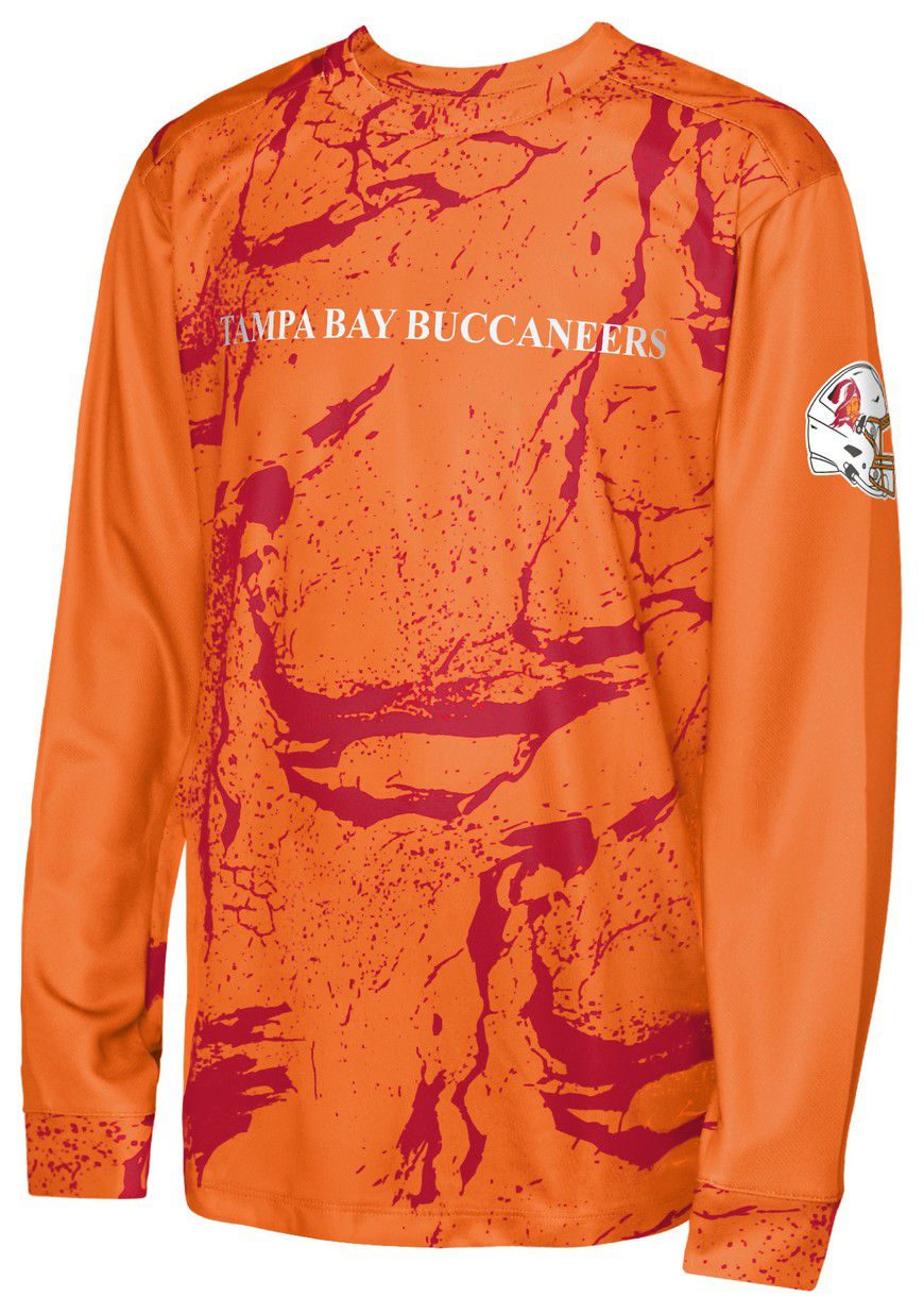 NFL Team Apparel Youth Tampa Bay Buccaneers Orange In The Zone Long Sleeve T-Shirt product image