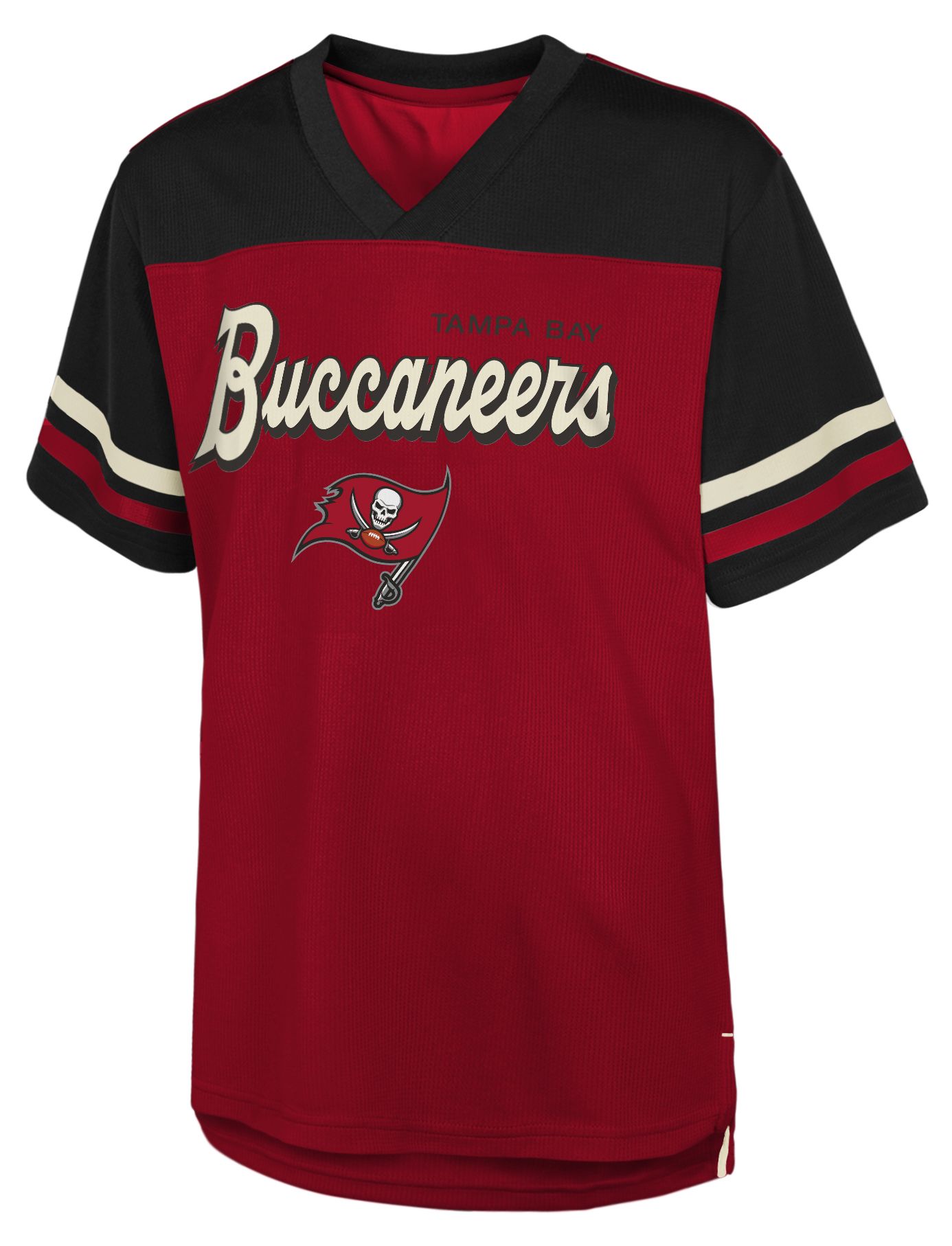 NFL Team Apparel Youth Tampa Bay Buccaneers Red Juniors Truest Fan Short Sleeve T-Shirt product image