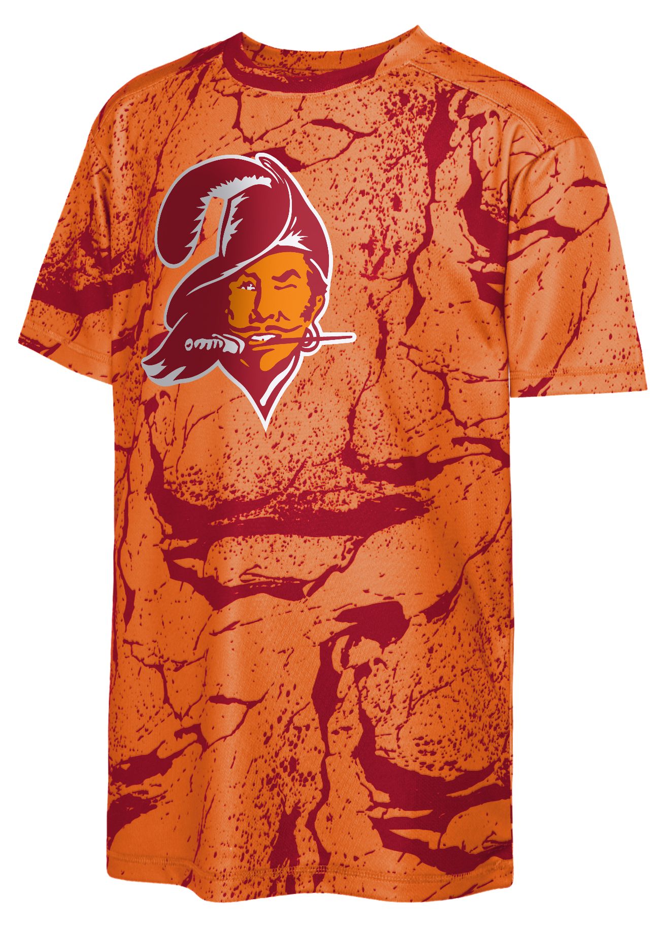 NFL Team Apparel Youth Tampa Bay Buccaneers Orange Endzone Sublimation T-Shirt product image