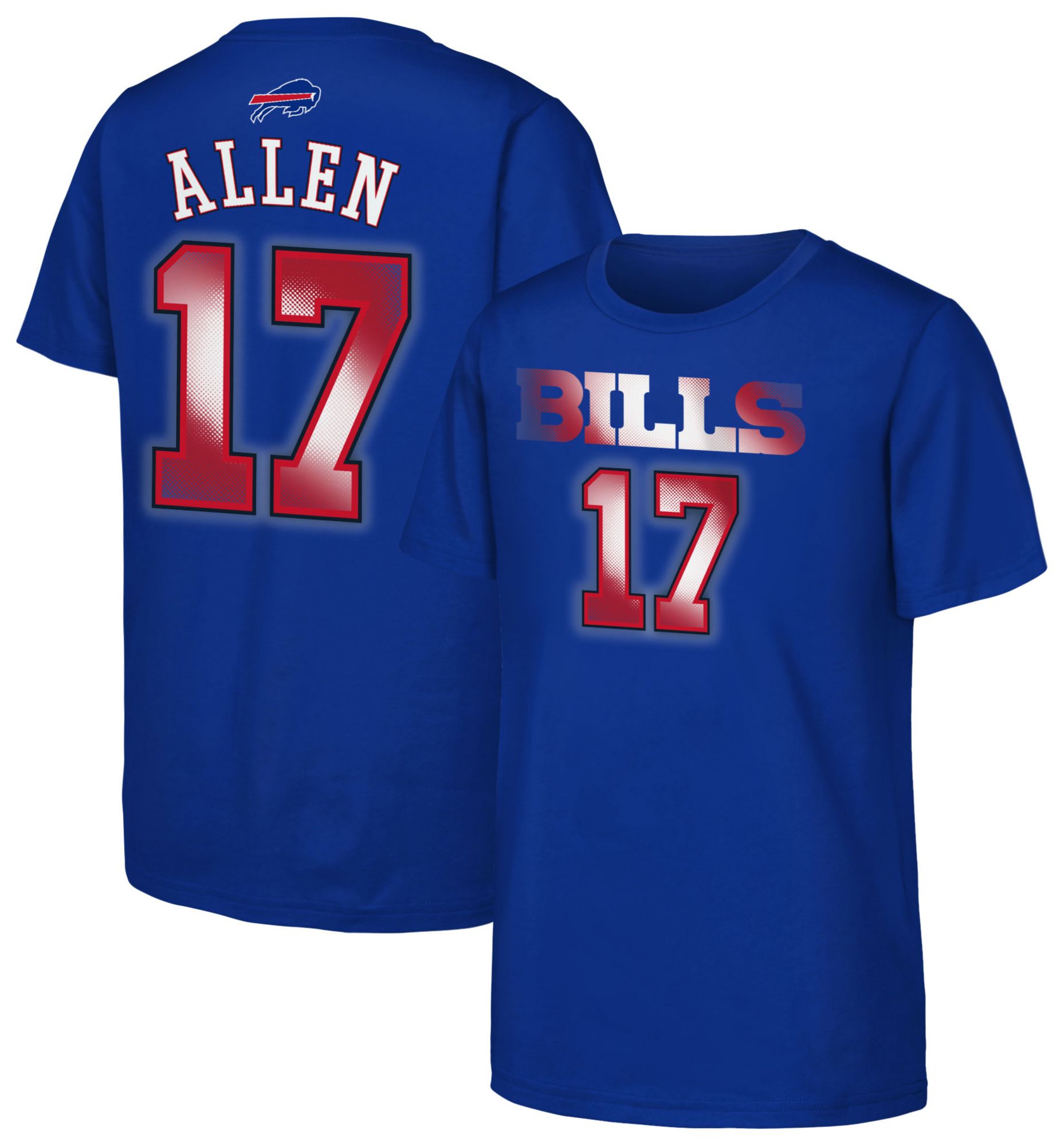 NFL Team Apparel Youth Buffalo Bills Josh Allen #17 Royal T-Shirt product image