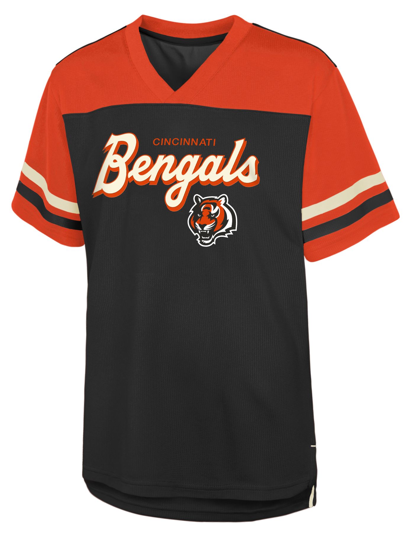 NFL Team Apparel Youth Cincinnati Bengals Black True Fan T-Shirt product image