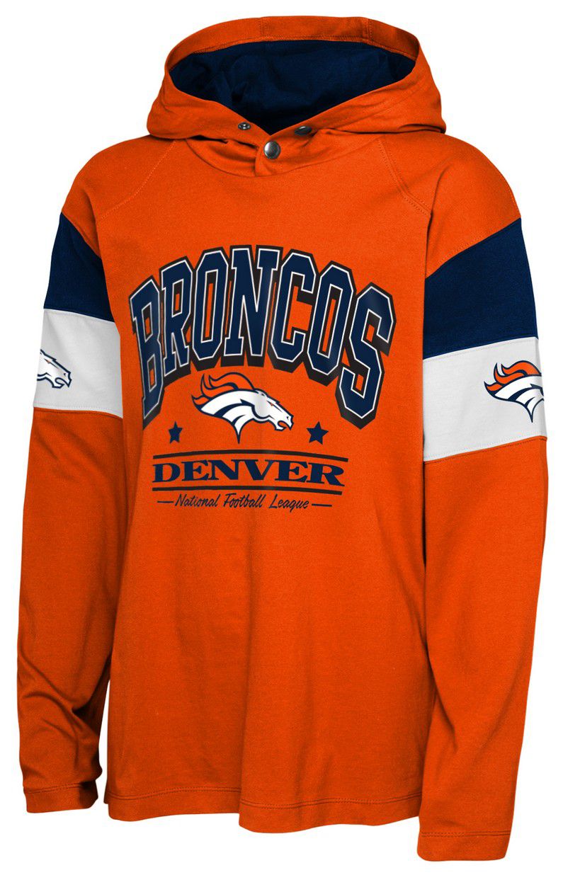 NFL Team Apparel Youth Denver Broncos Orange Champs Back Long Sleeve T-Shirt product image