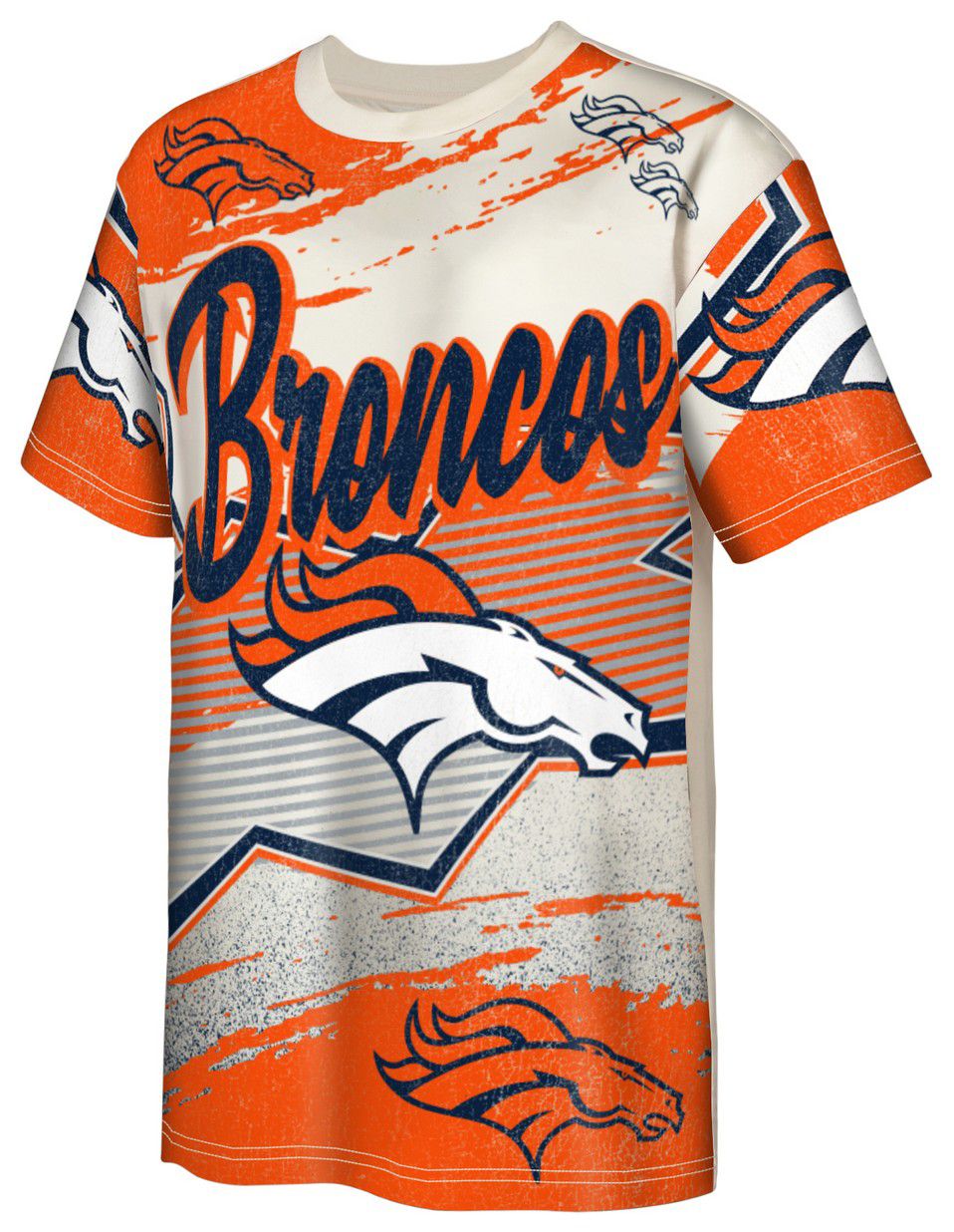 NFL Team Apparel Youth Denver Broncos Orange Make Noise T-Shirt product image