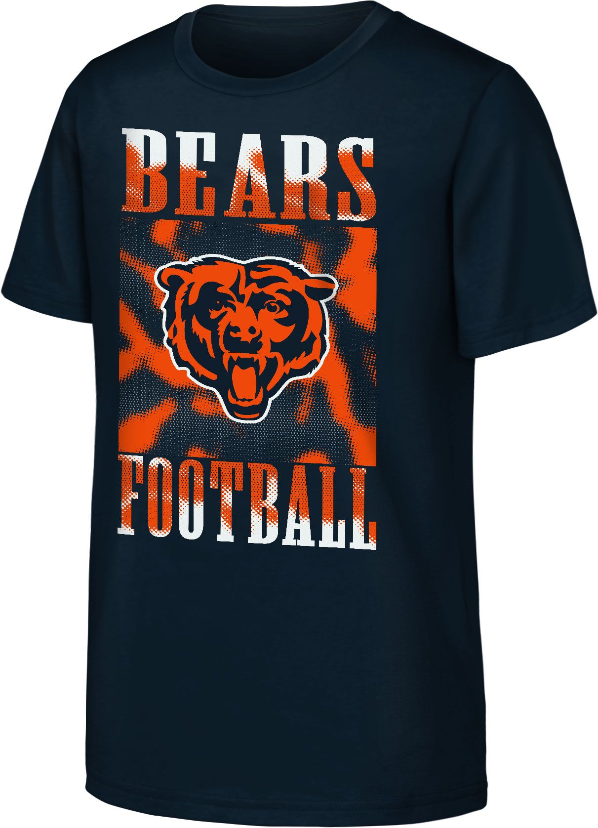 NFL Team Apparel Youth Chicago Bears Garage Hero Navy T-Shirt