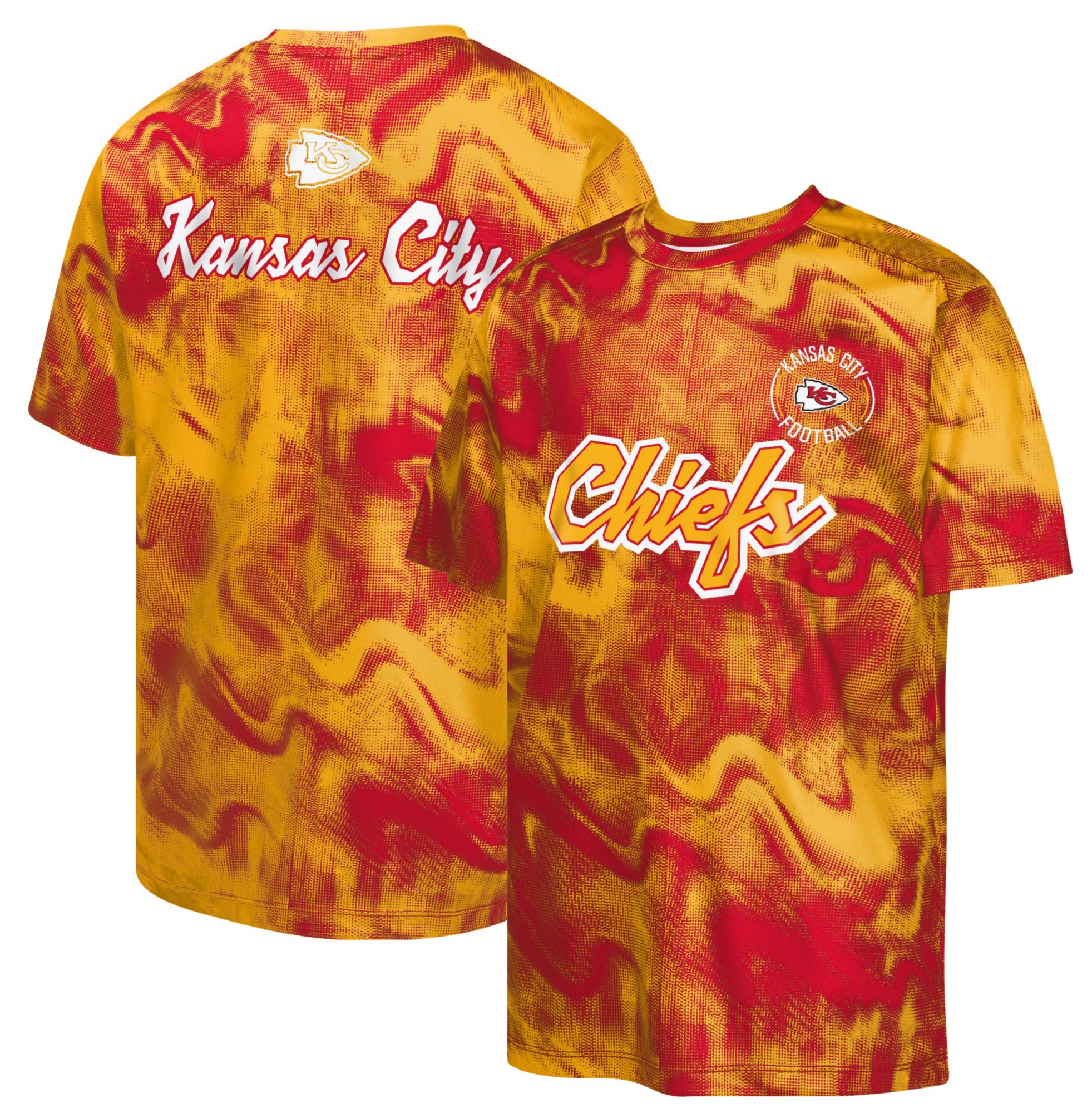 NFL Team Apparel Youth Kansas City Chiefs Red 'Hand Off' T-Shirt product image