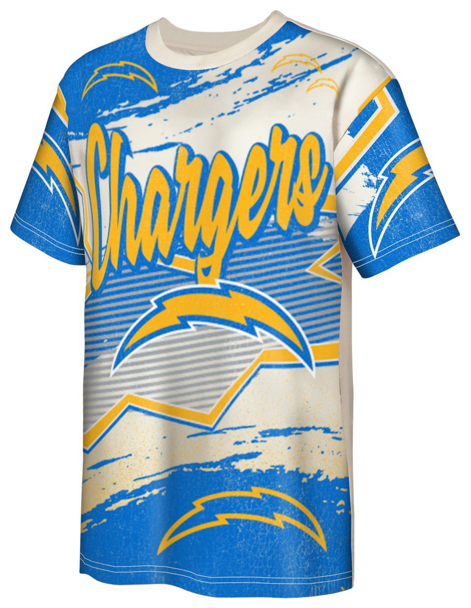 NFL Team Apparel Youth Los Angeles Chargers Blue Make Noise Short Sleeve T-Shirt product image