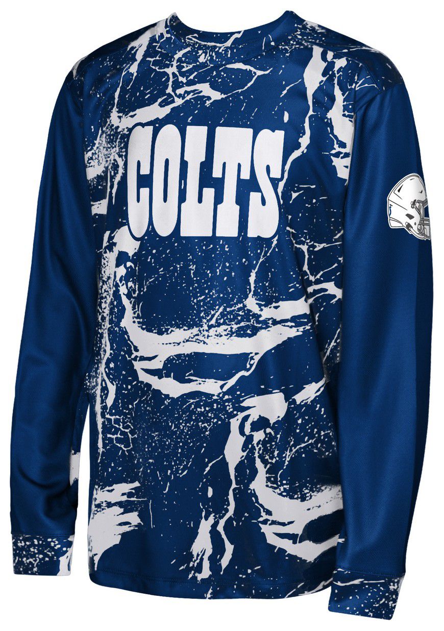 NFL Team Apparel Youth Indianapolis Colts Blue 'In The Zone' Long Sleeve T-Shirt product image