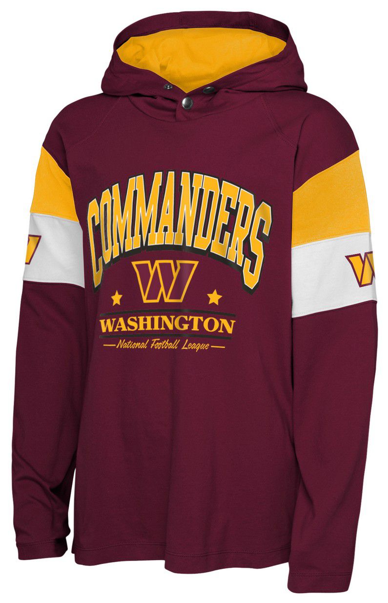 NFL Team Apparel Youth Washington Commanders Garnet Champs Back Long Sleeve T-Shirt product image