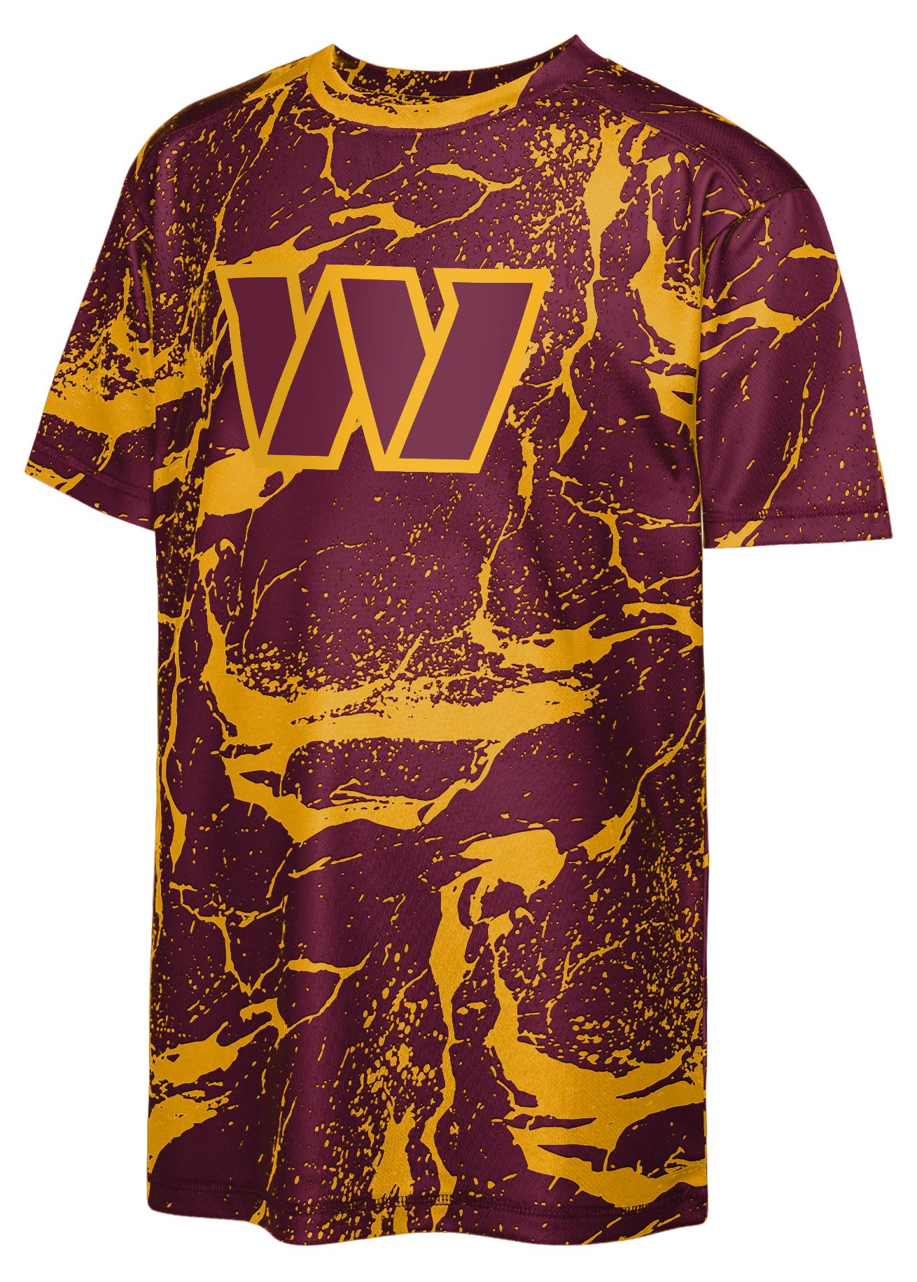 NFL Team Apparel Youth Washington Commanders Maroon Endzone Sublimation T-Shirt product image