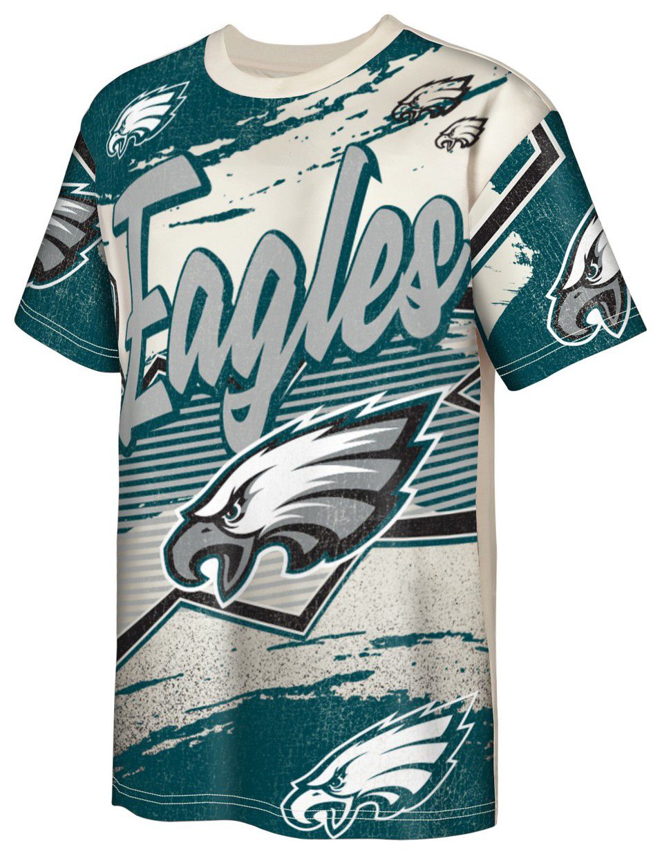 NFL Team Apparel Youth Philadelphia Eagles Green Make Noise Short Sleeve T-Shirt product image
