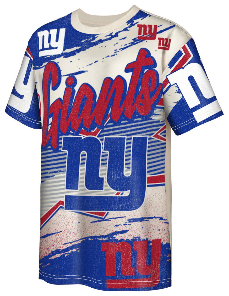 NFL Team Apparel Youth New York Giants Blue Make Noise Short Sleeve T-Shirt product image