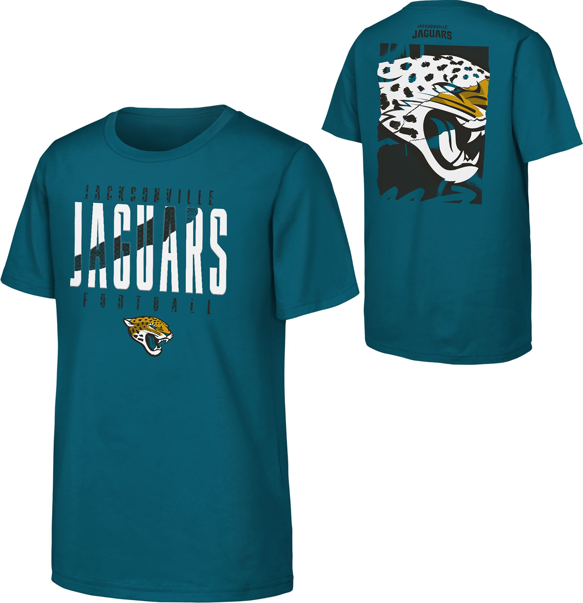 NFL Team Apparel Youth Jacksonville Jaguars Teal Posterize T-Shirt product image