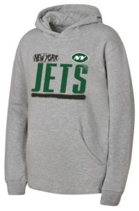 NFL Team Apparel Youth New York Jets Heather Grey Gameday Spray