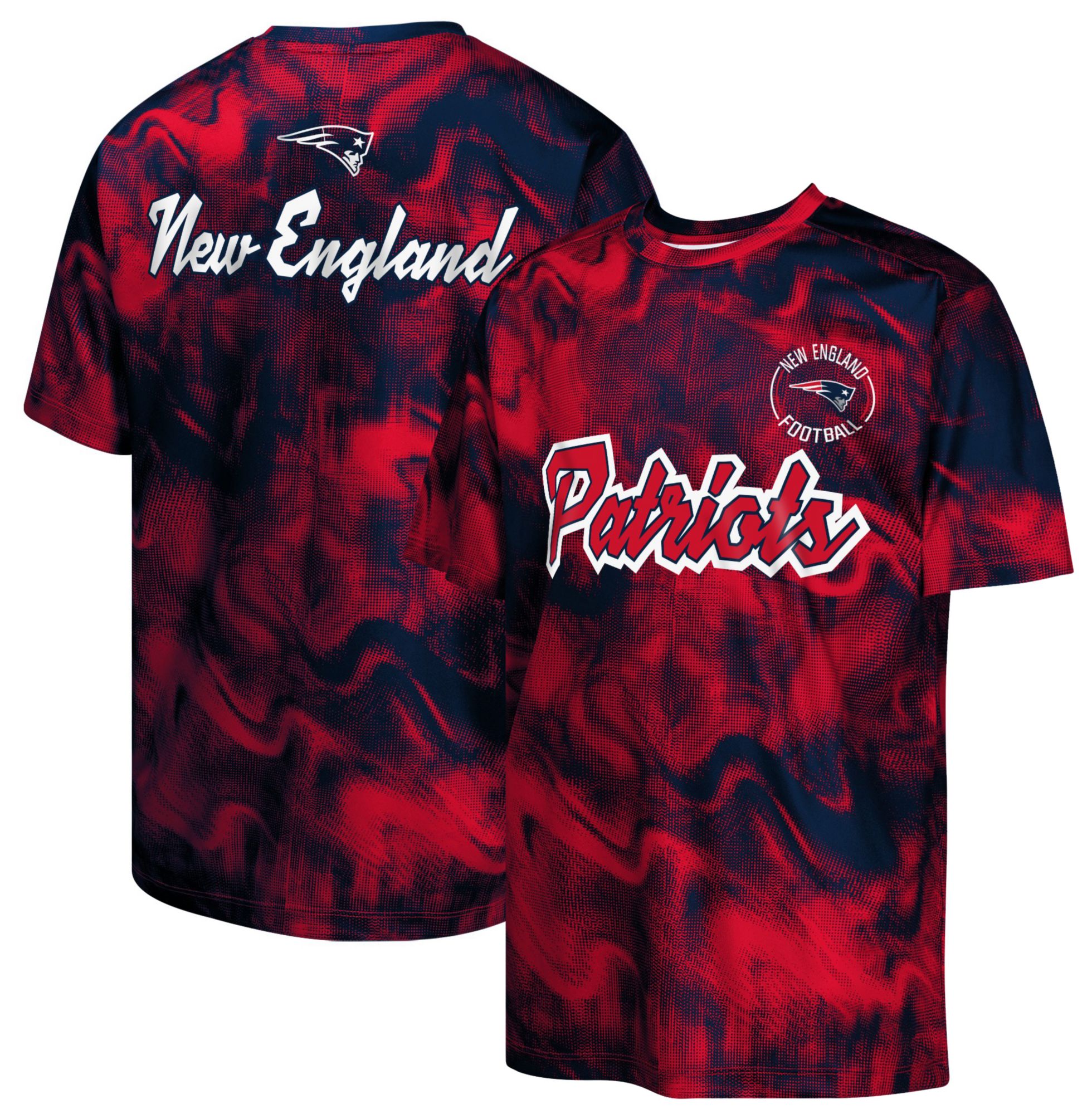 NFL Team Apparel Youth New England Patriots Navy 'Hand Off' T-Shirt product image