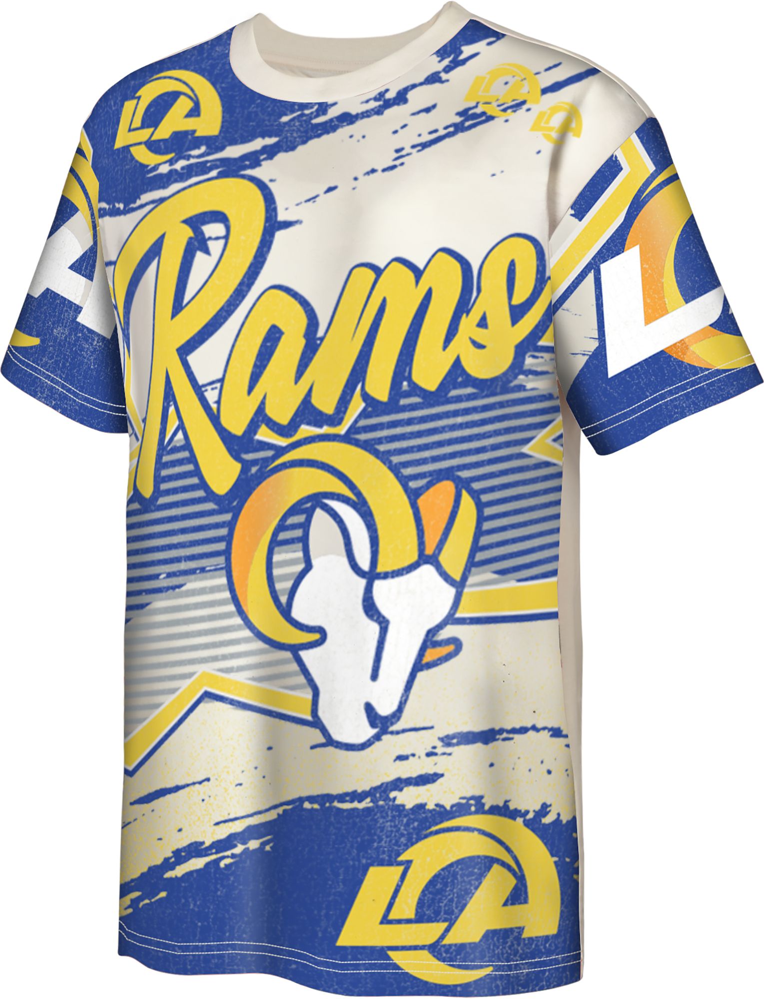 NFL Team Apparel Youth Los Angeles Rams Blue Make Noise T-Shirt product image