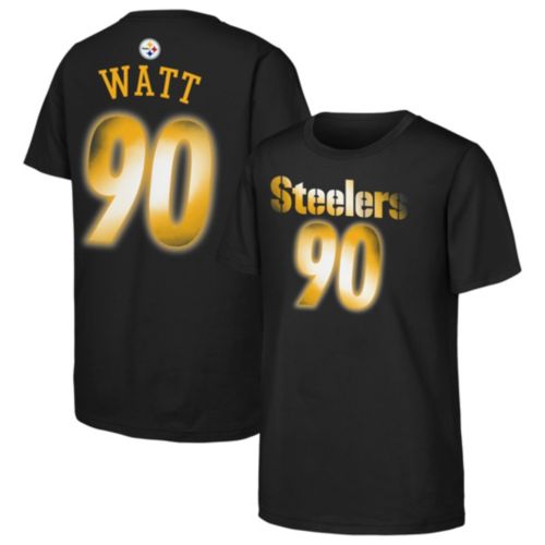 NFL Team Apparel Youth Pittsburgh Steelers T.J. Watt #90 Black