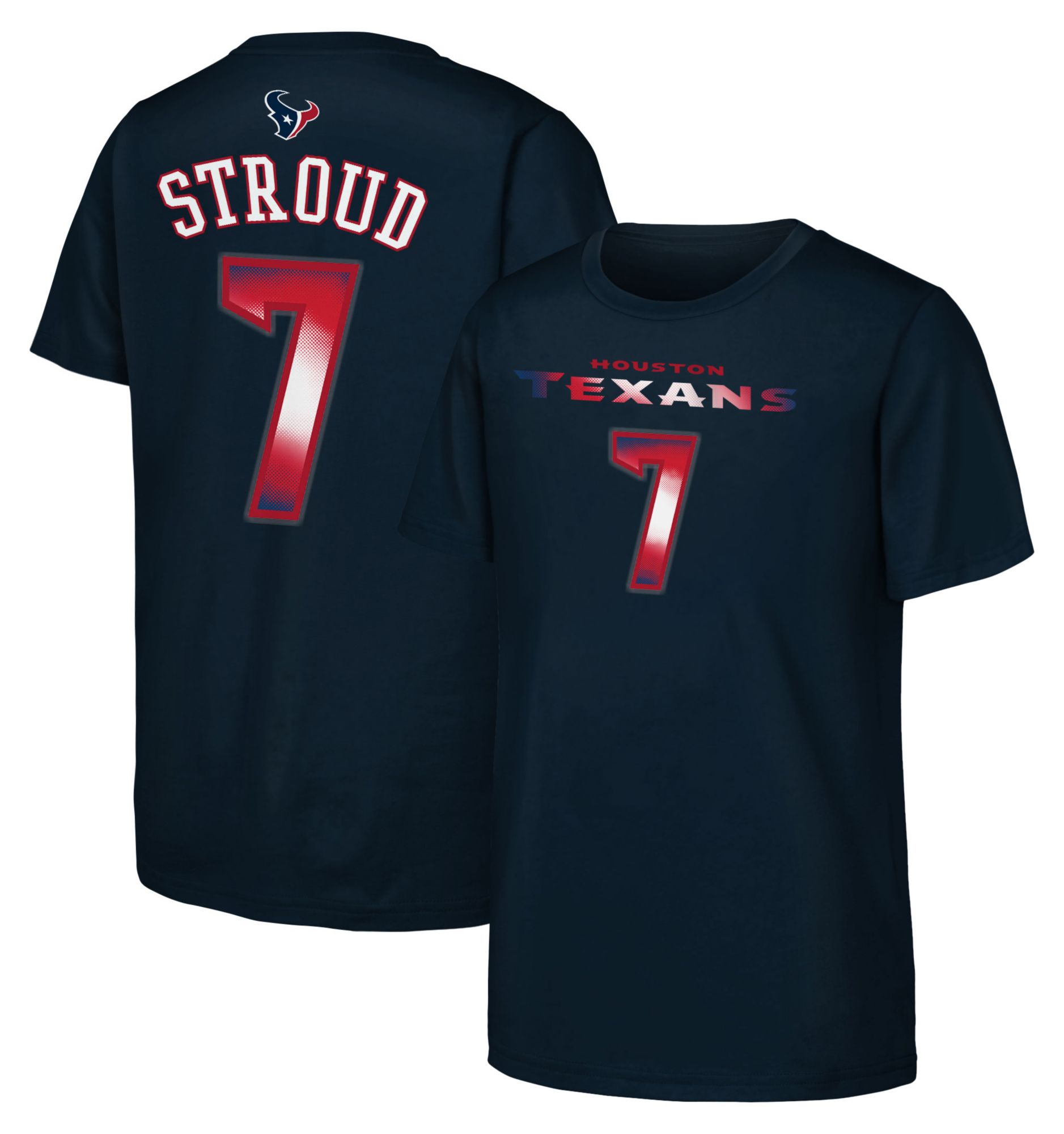 NFL Team Apparel Youth Houston Texans C.J. Stroud #7 Navy T-Shirt product image
