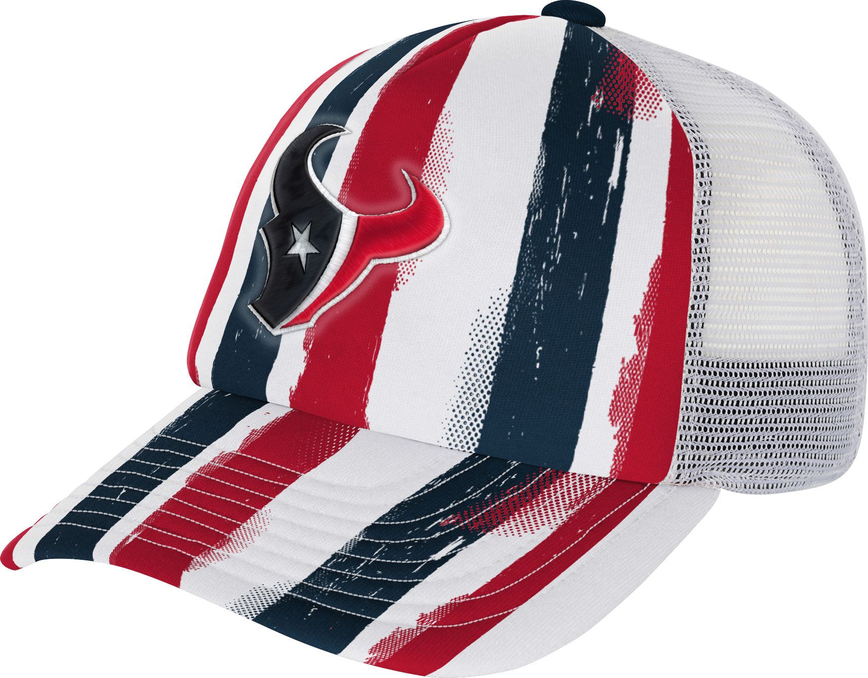 NFL Team Apparel Youth Houston Texans High Step Navy Adjustable Trucker Hat product image