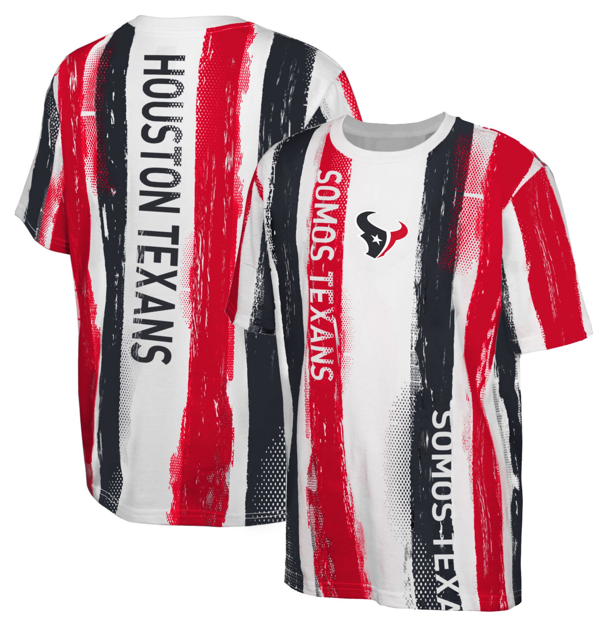 NFL Team Apparel Youth Houston Texans Soccer Stripe Multicolor T-Shirt product image