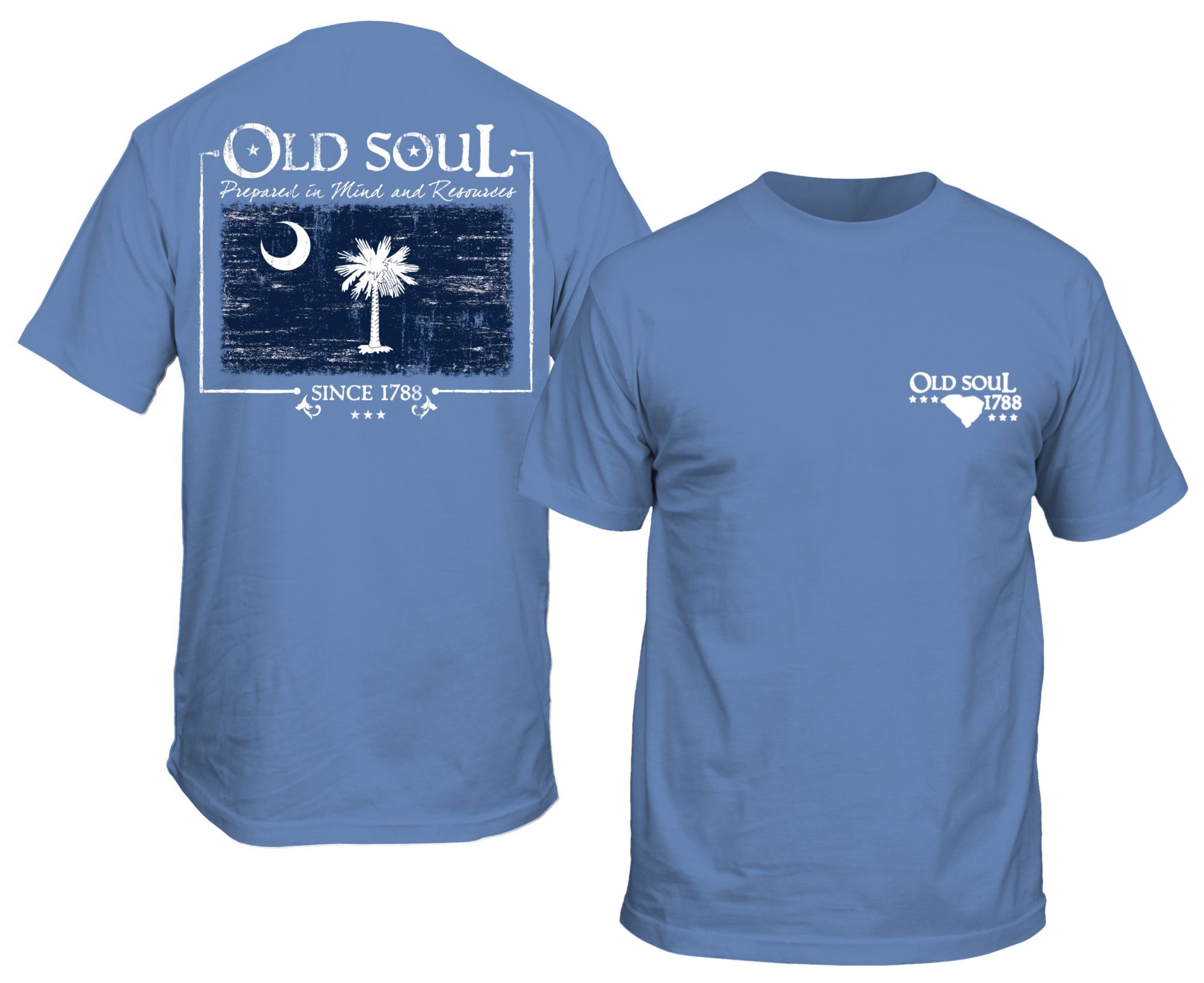 New World Graphics Men's South Carolina Navy Flag T-Shirt product image