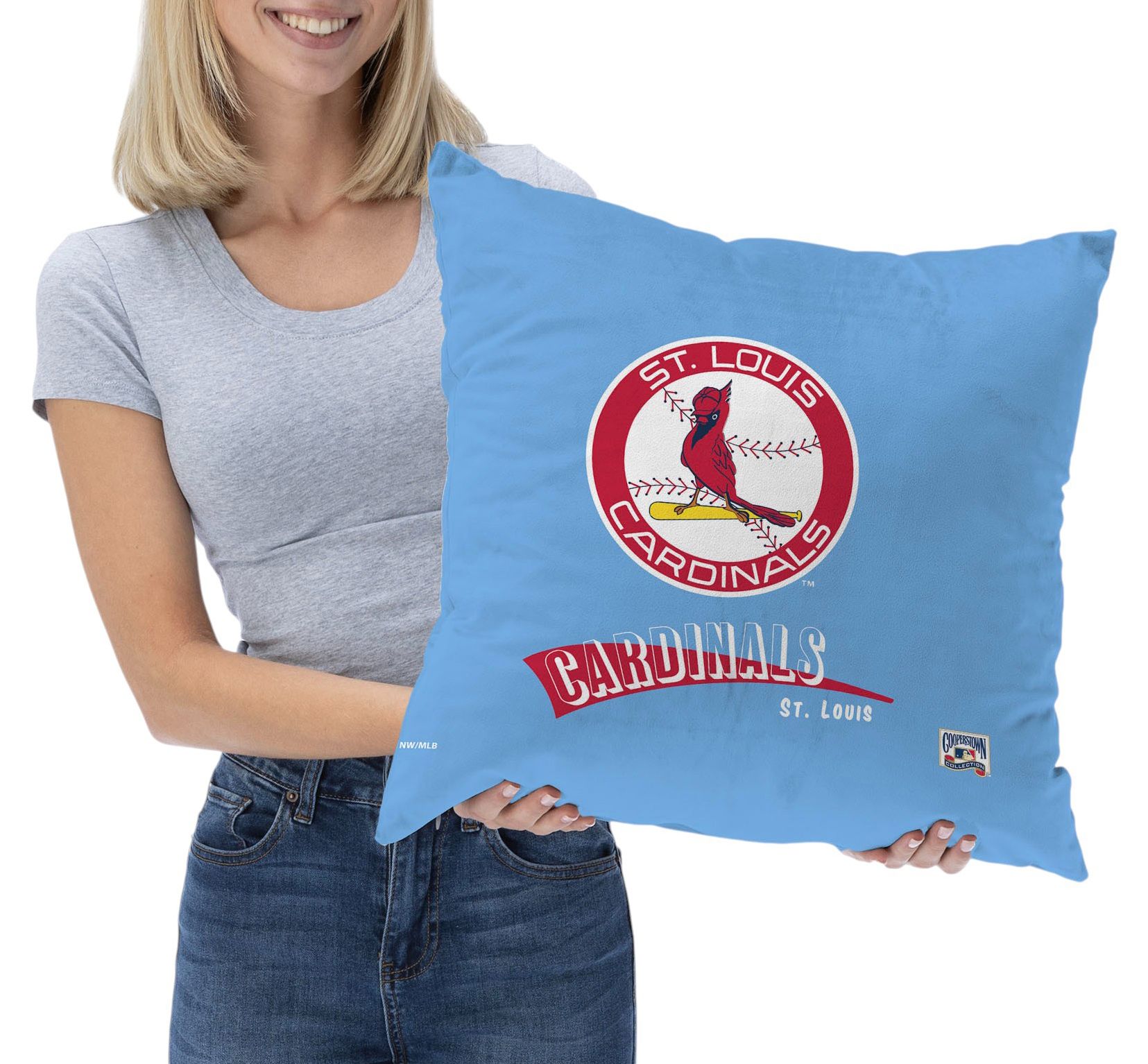 Northwest St. Louis Cardinals City Connect Throwback Throw Pillow product image