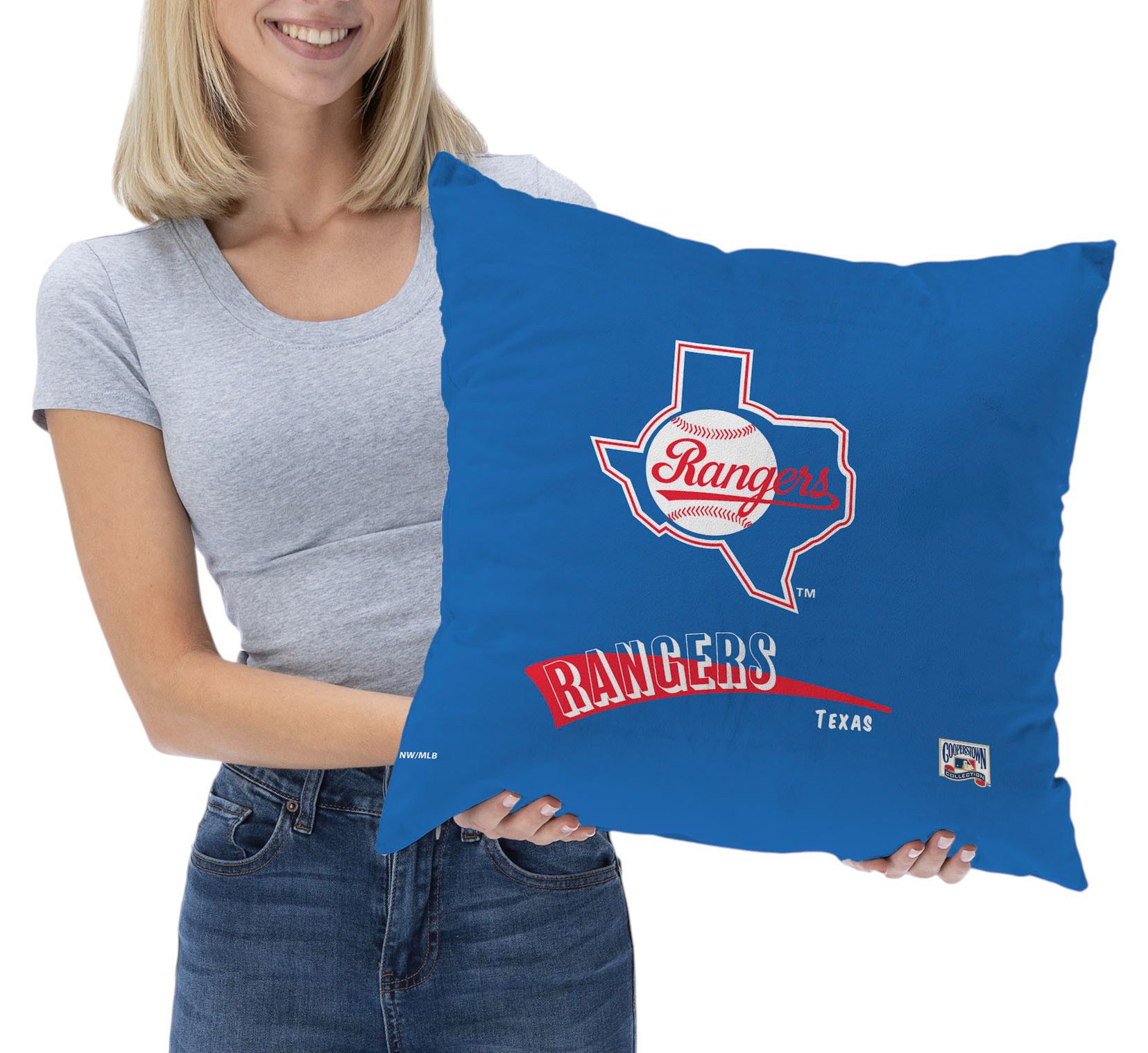 Northwest Texas Rangers City Connect Throwback Throw Pillow product image