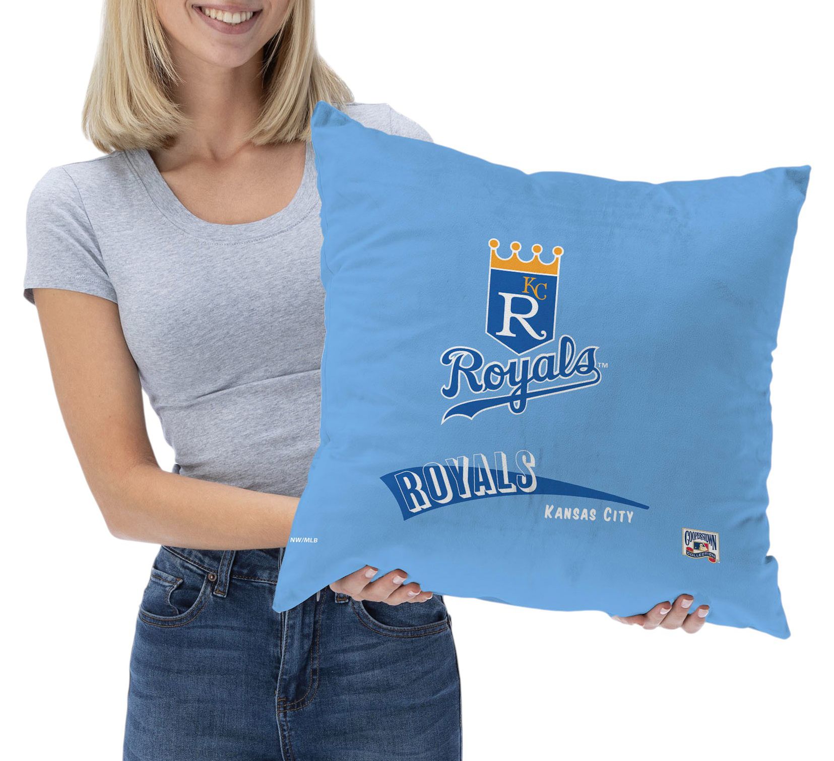 Northwest Kansas City Royals City Connect Throwback Throw Pillow product image