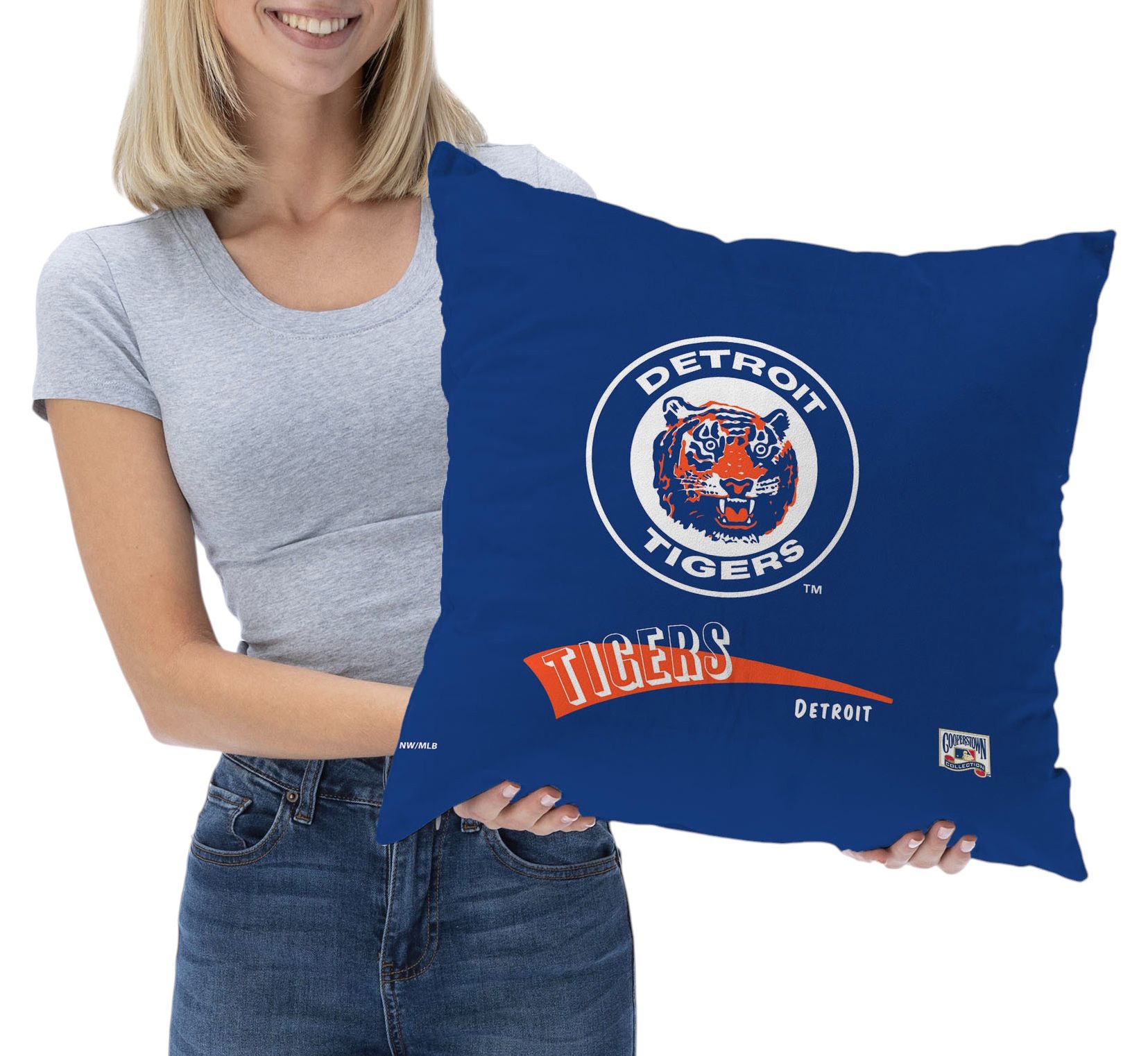 Northwest Detroit Tigers City Connect Throwback Throw Pillow product image