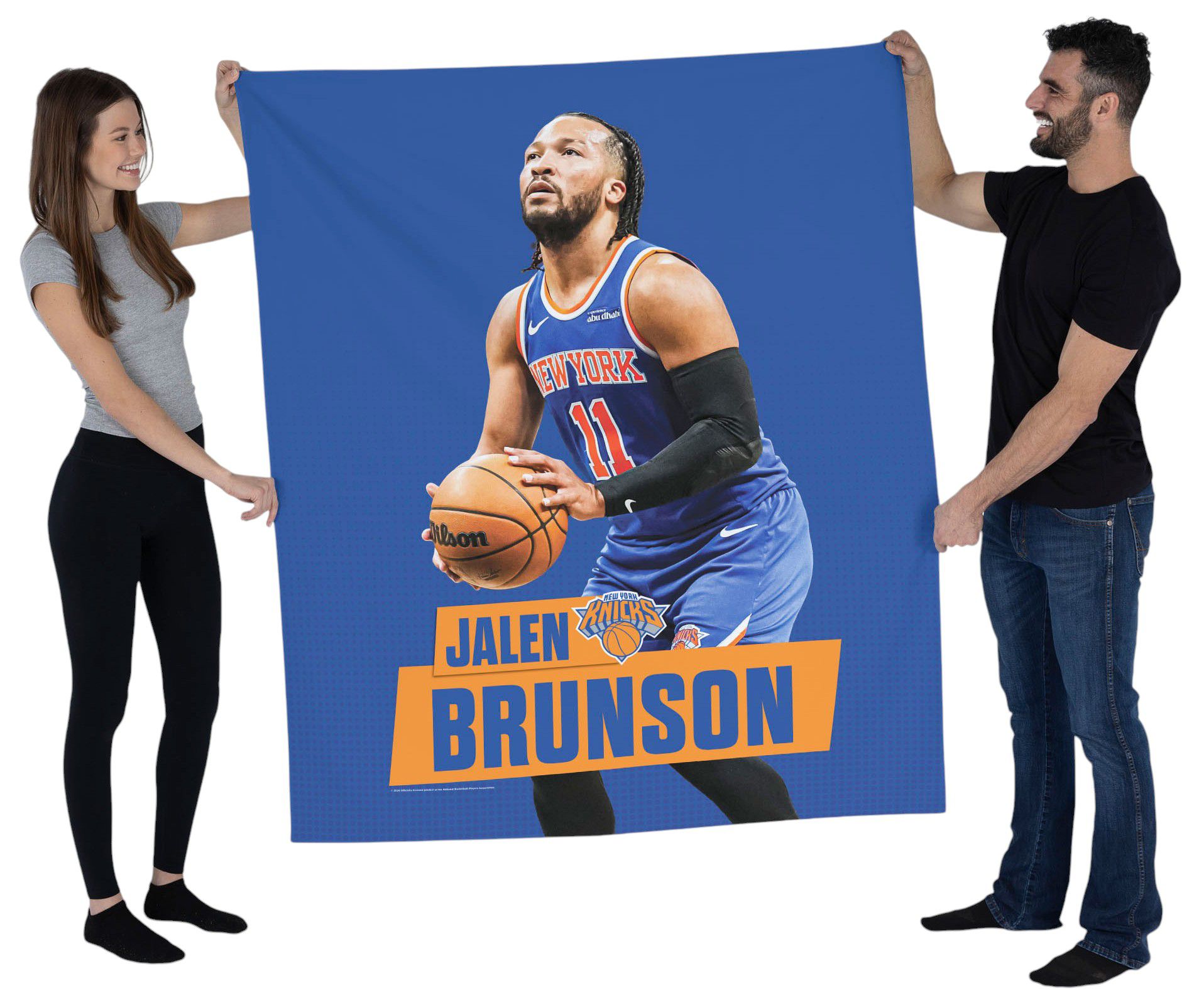 TheNorthwest New York Knicks Jalen Brunson 50'' x 60'' Wall Hanging product image