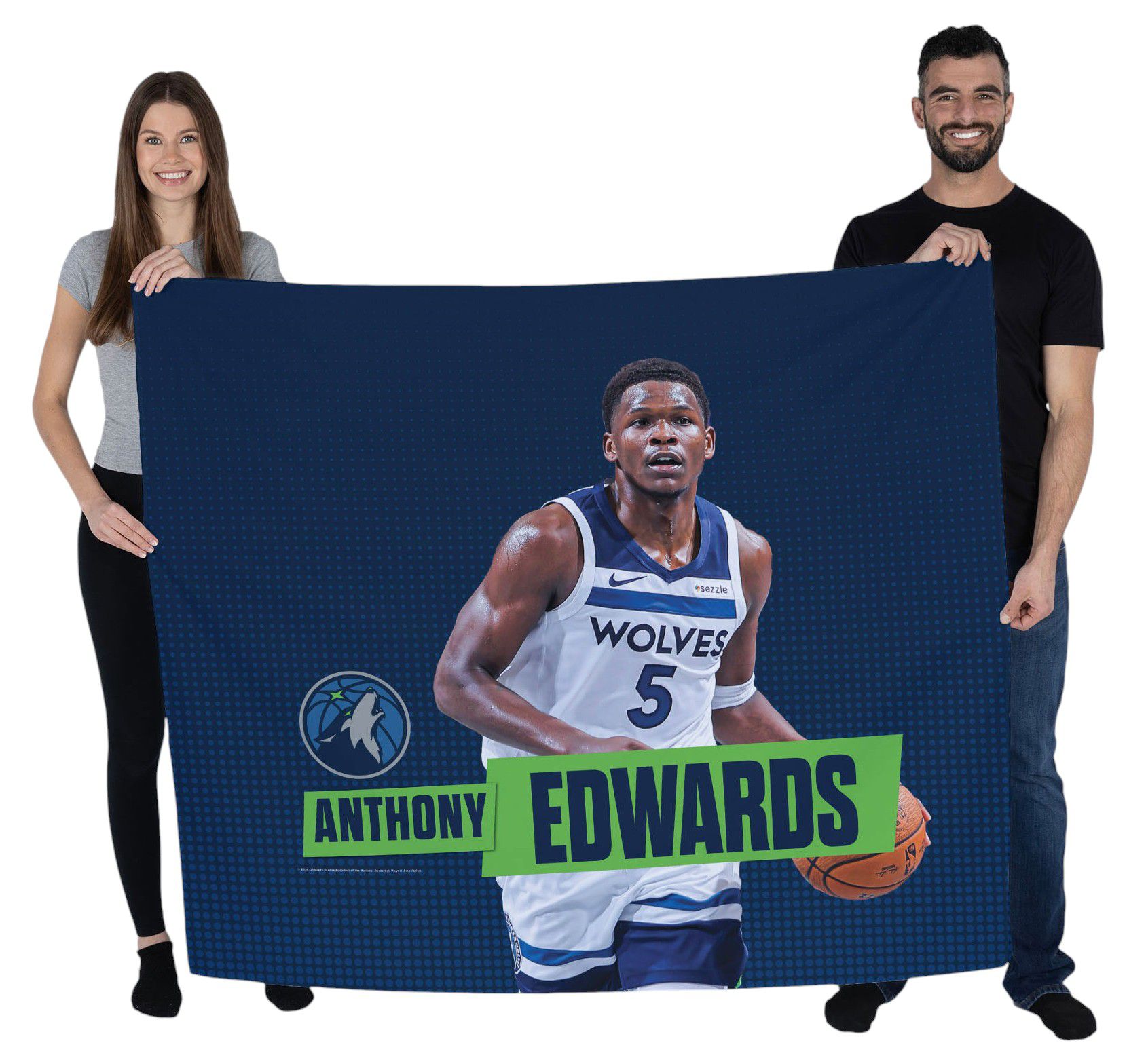 TheNorthwest Minnesota Timberwolves Anthony Edwards 34'' x 40'' Wall Hanging product image