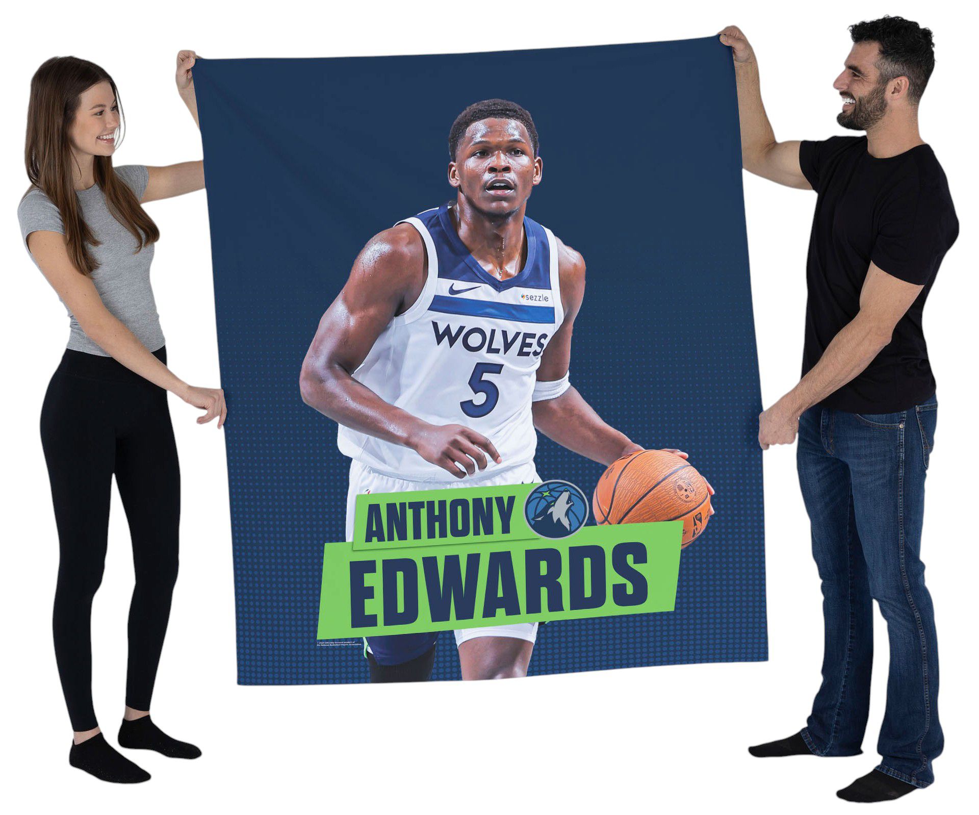 TheNorthwest Minnesota Timberwolves Anthony Edwards 50'' x 60'' Wall Hanging product image