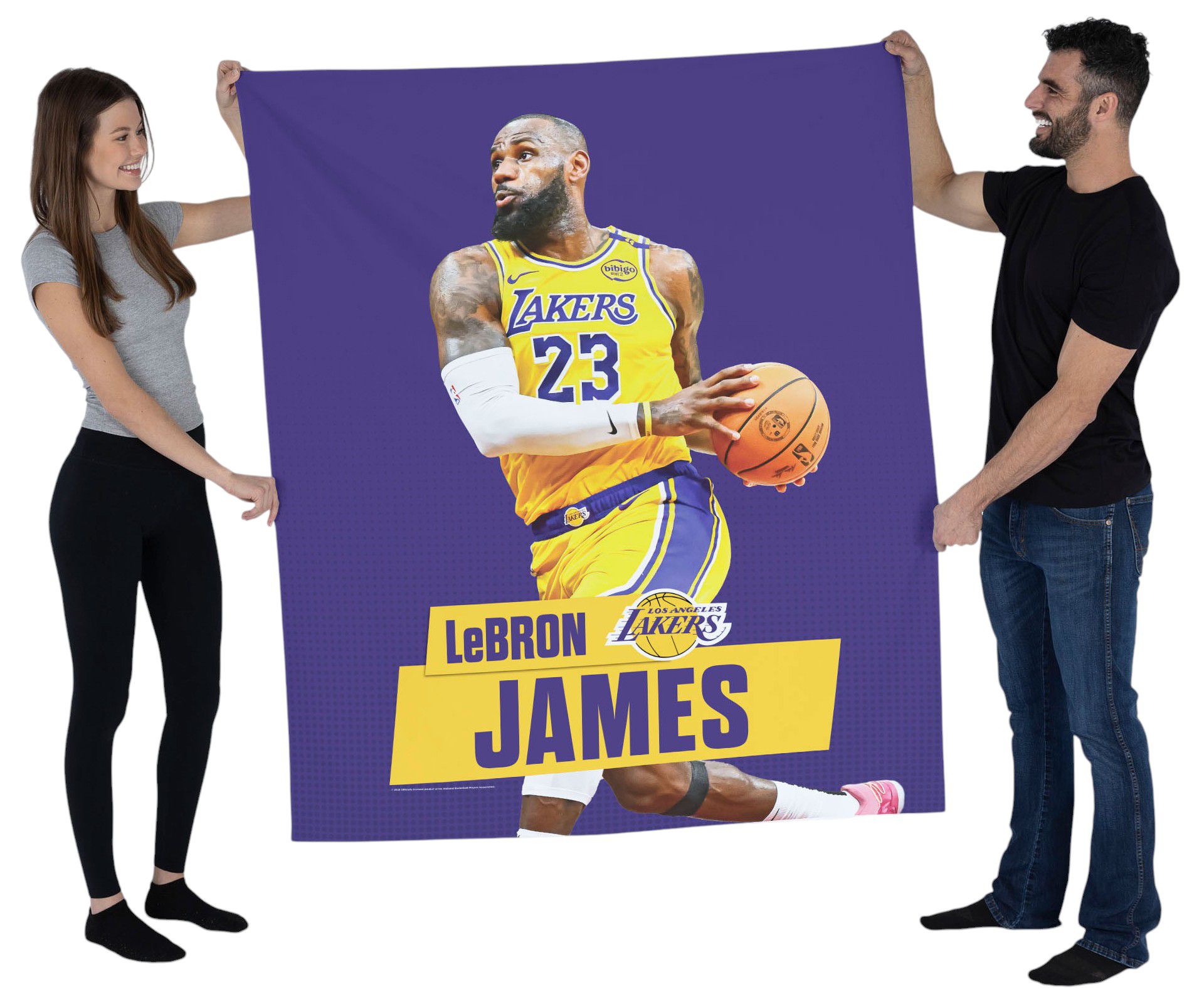 TheNorthwest Los Angeles Lakers LeBron James 50'' x 60'' Wall Hanging product image