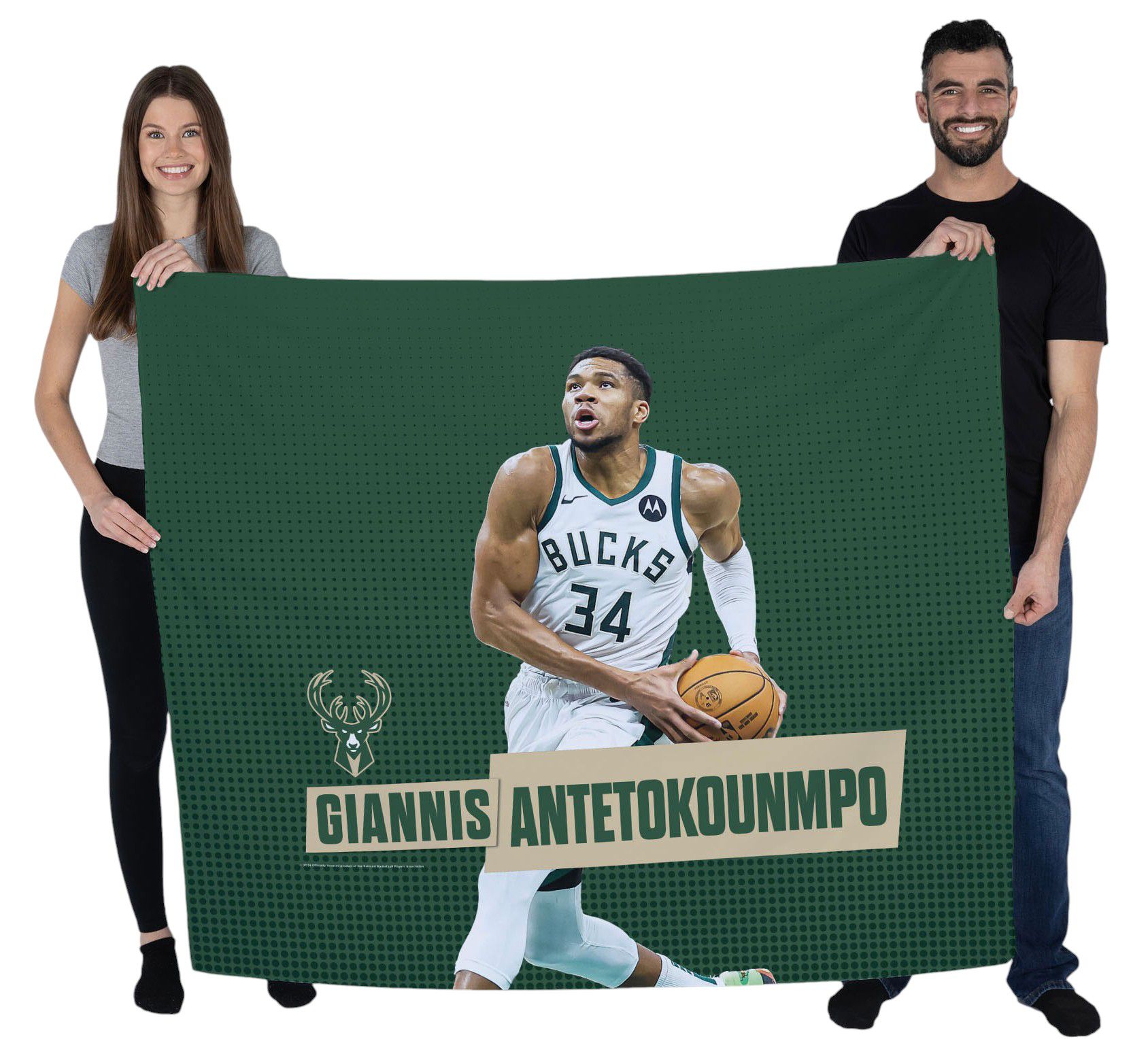 TheNorthwest Milwaukee Bucks Giannis Antetokounmpo 34'' x 40'' Wall Hanging product image
