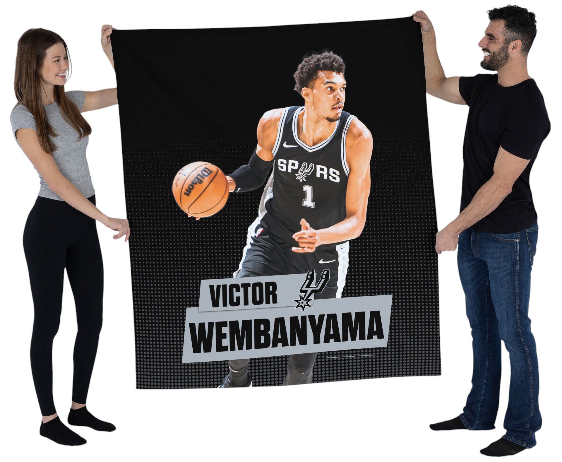 TheNorthwest San Antonio Spurs Victor Wembanyama 50'' x 60'' Wall Hanging product image
