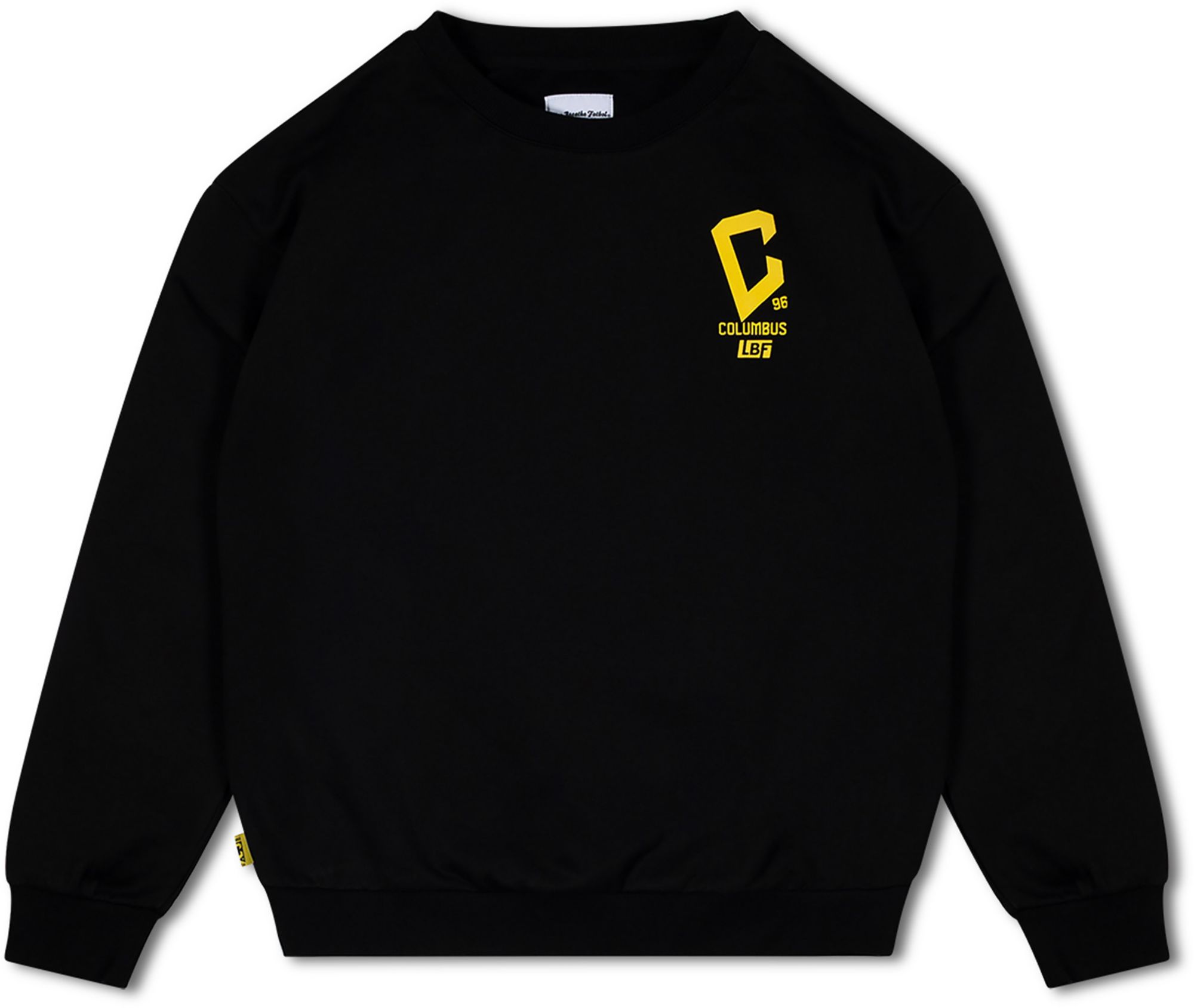 Live Breathe Futbol Men's Columbus Crew Black Oversized Crewneck Sweatshirt product image