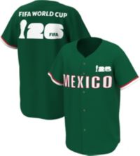 Outerstuff Adult Mexico Green Multi Graphic Button-Up Baseball
