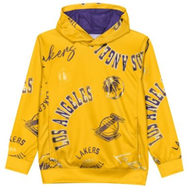 sorry, Outerstuff Boys' Los Angeles Lakers Yellow Moving Violation Pullover Hoodie is currently out of stock