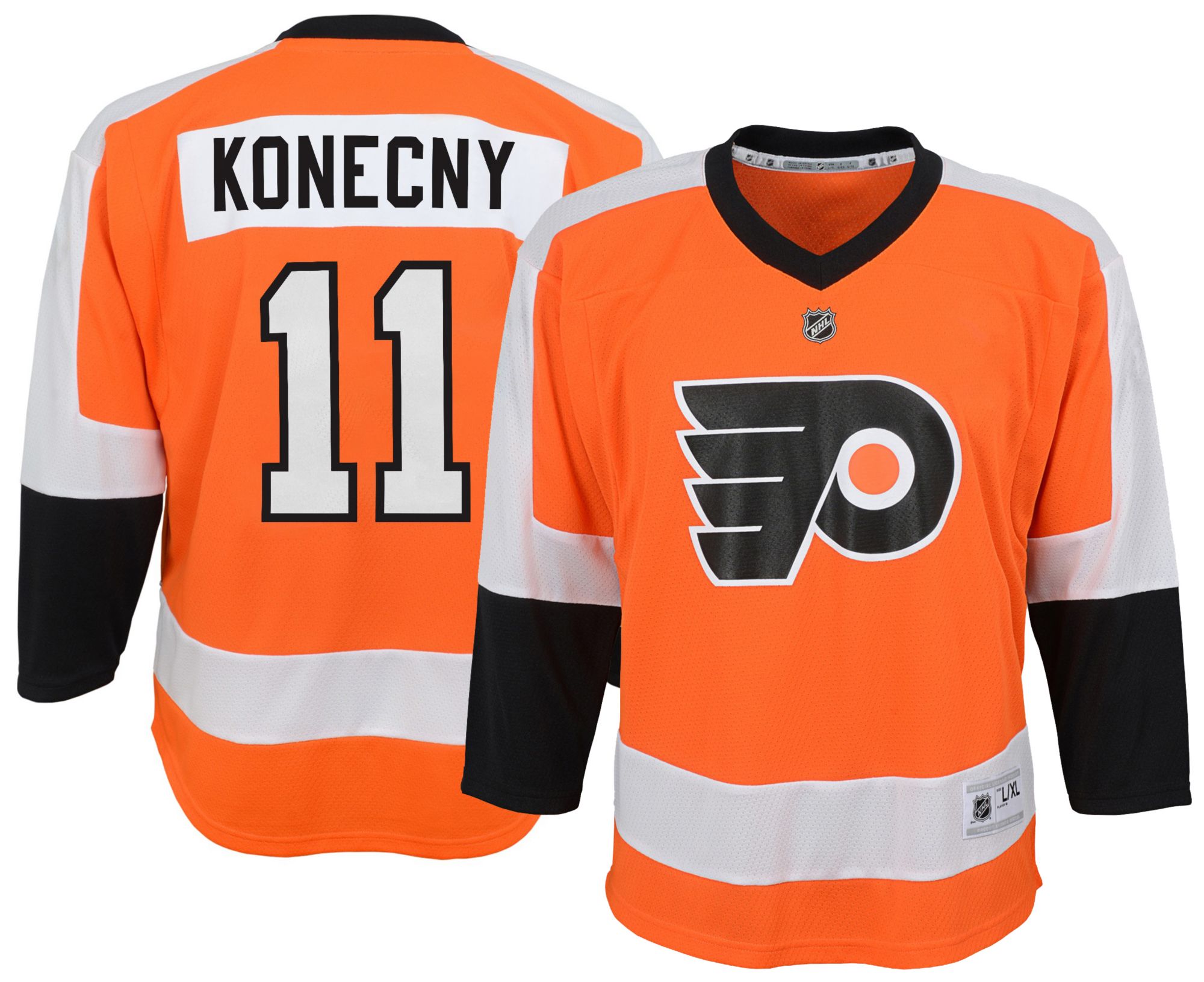 NHL Boys' Philadelphia Flyers Travis Konecny #11 Orange Home Replica Jersey product image