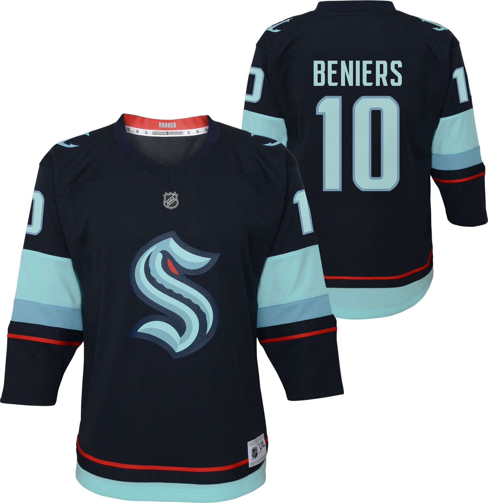 NHL Youth Seattle Kraken Matty Beniers #10 Replica Home Jersey product image