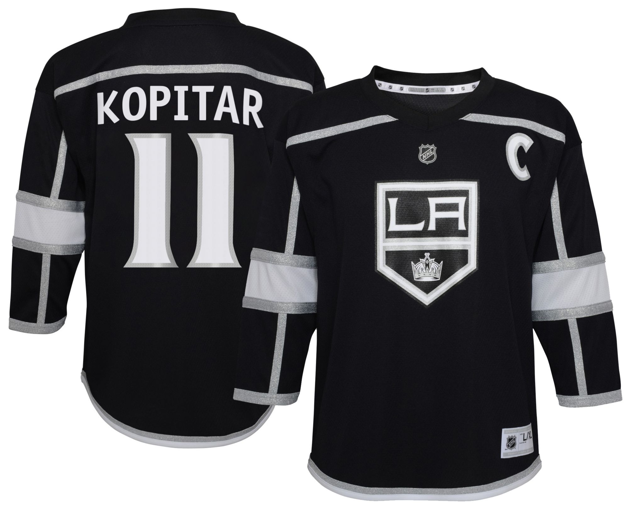 NHL Boys' Los Angeles Kings Anze Kopitar #11 Black Home Replica Jersey product image