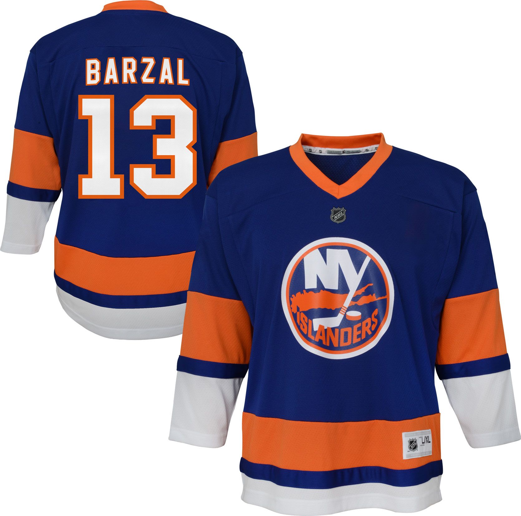 NHL Youth New York Islanders Matt Barzal #13 Replica Home Jersey product image